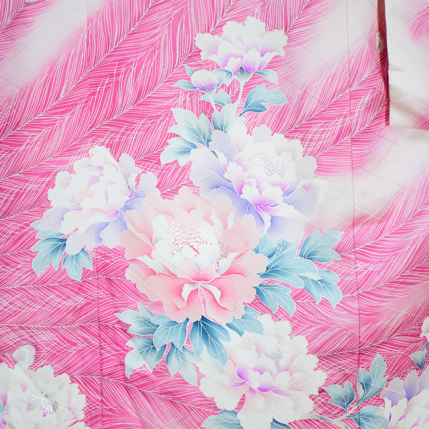 Pre-Birthday Fabric premium bonus!: REG0827-59 | Pink Peonies FURISODE!