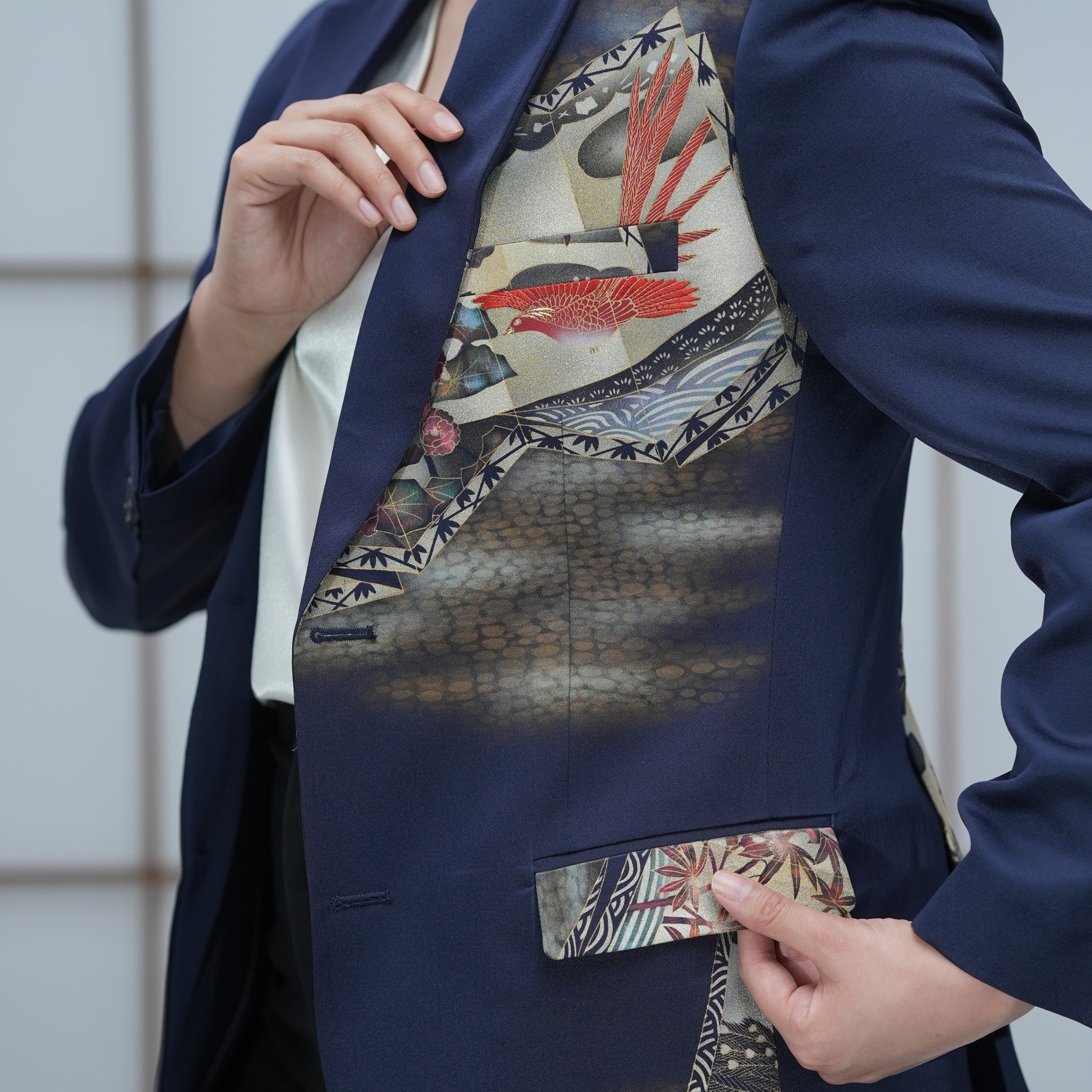 RARE Navy suit! Premium On-hand item: Navy Men's Suit | L(Harry size)  - 24 hours Korea trip collections!