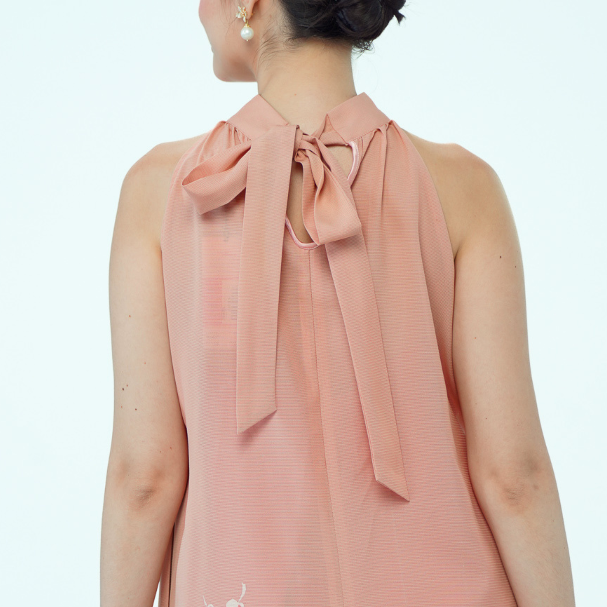 Premium On-hand: Pink See through Halter Dress | HD6649 | MA