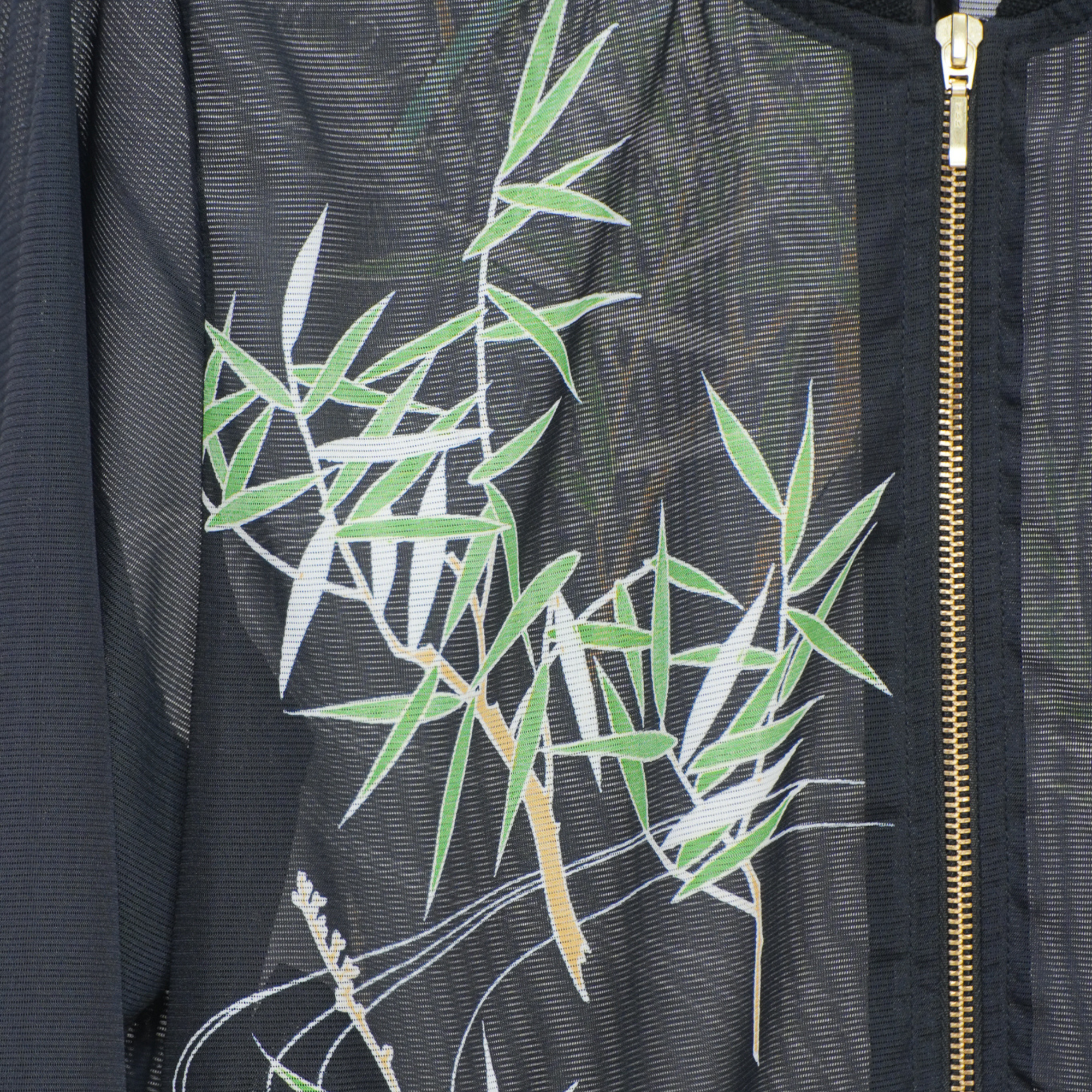 Premium On-hand: Black see-through Bomber Jacket | BJ7739M | XLB