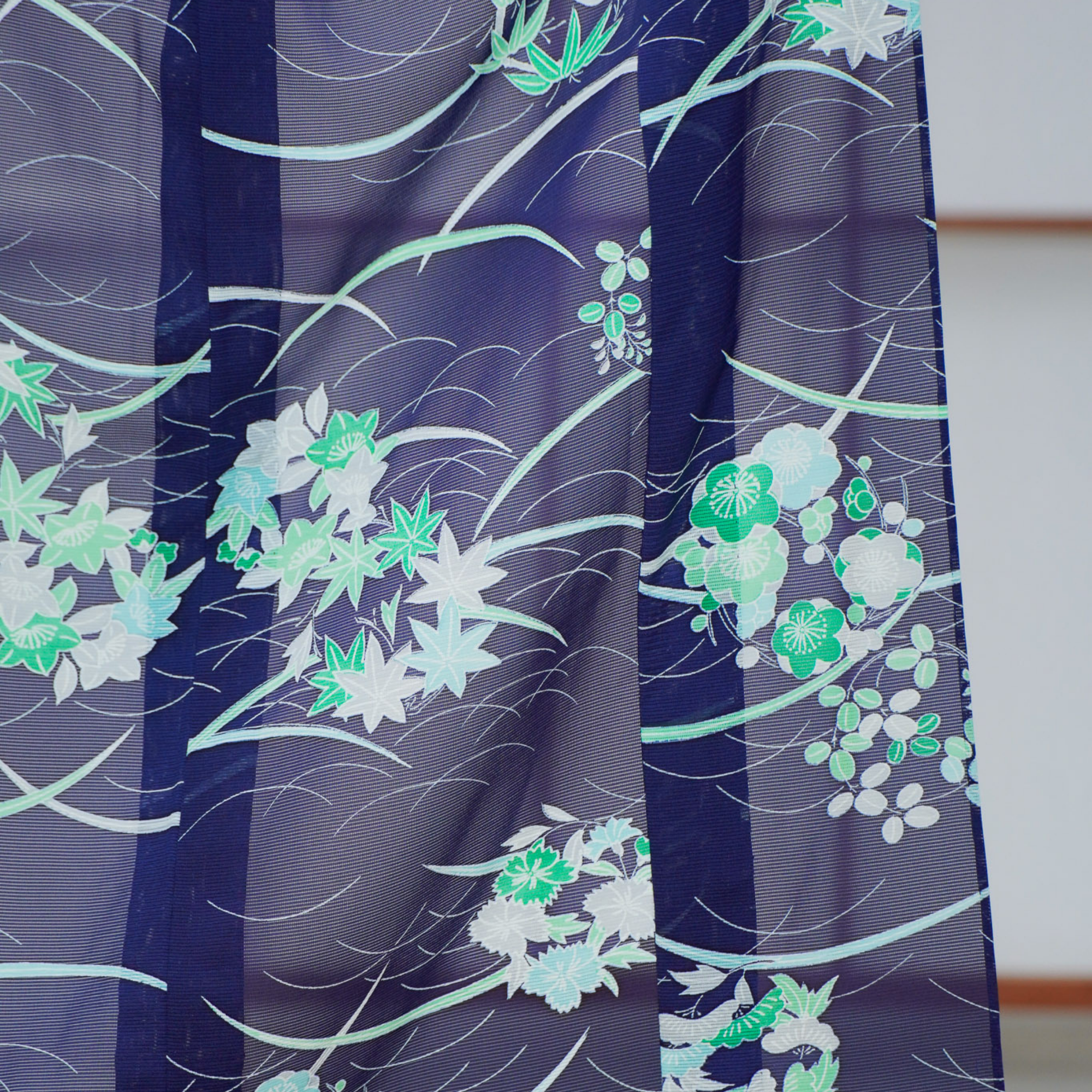 Premium Seethrough Fabric: 0625_57 | Cobalt Stream