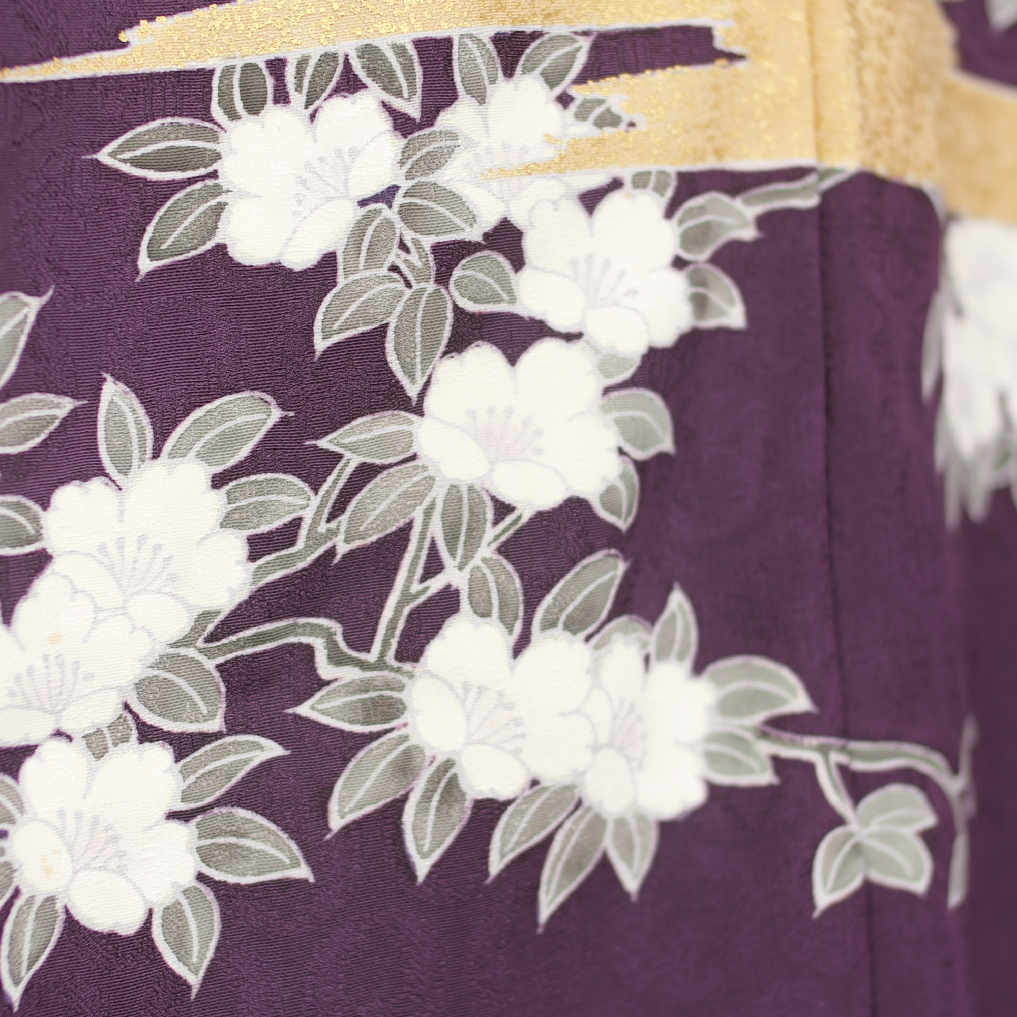 NALB Fabric: 0126NALB-08 | Violet eggplant flowers