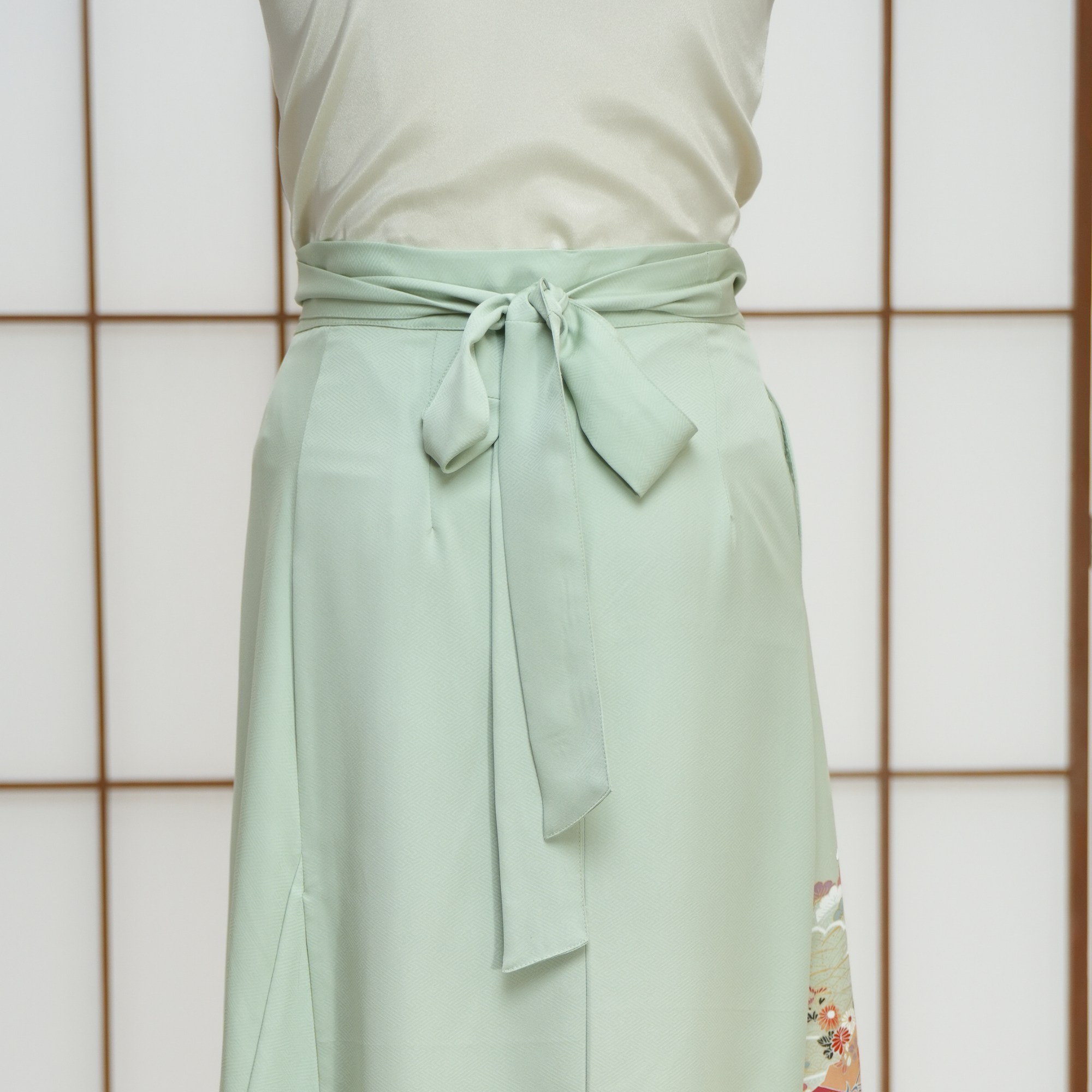 Premium On-hand: Green Wrap Skirt | WS7137Y | 1T