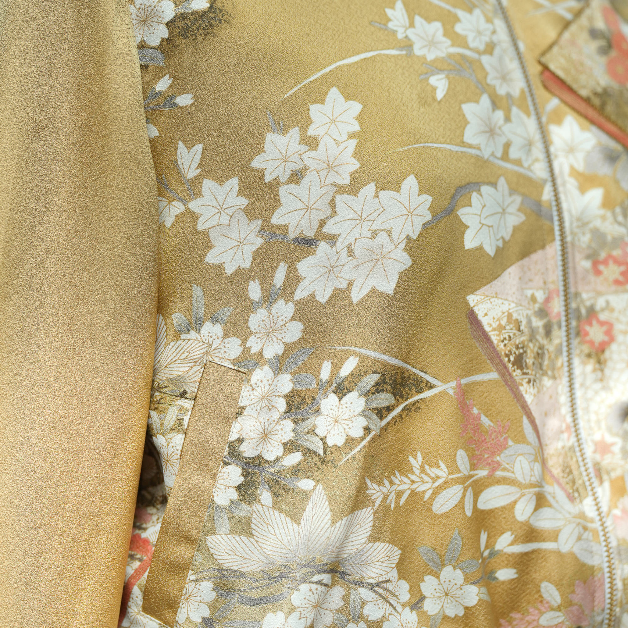 Premium On-hand: Gold Bomber Jacket with Hoodie | XLB | BJH7287