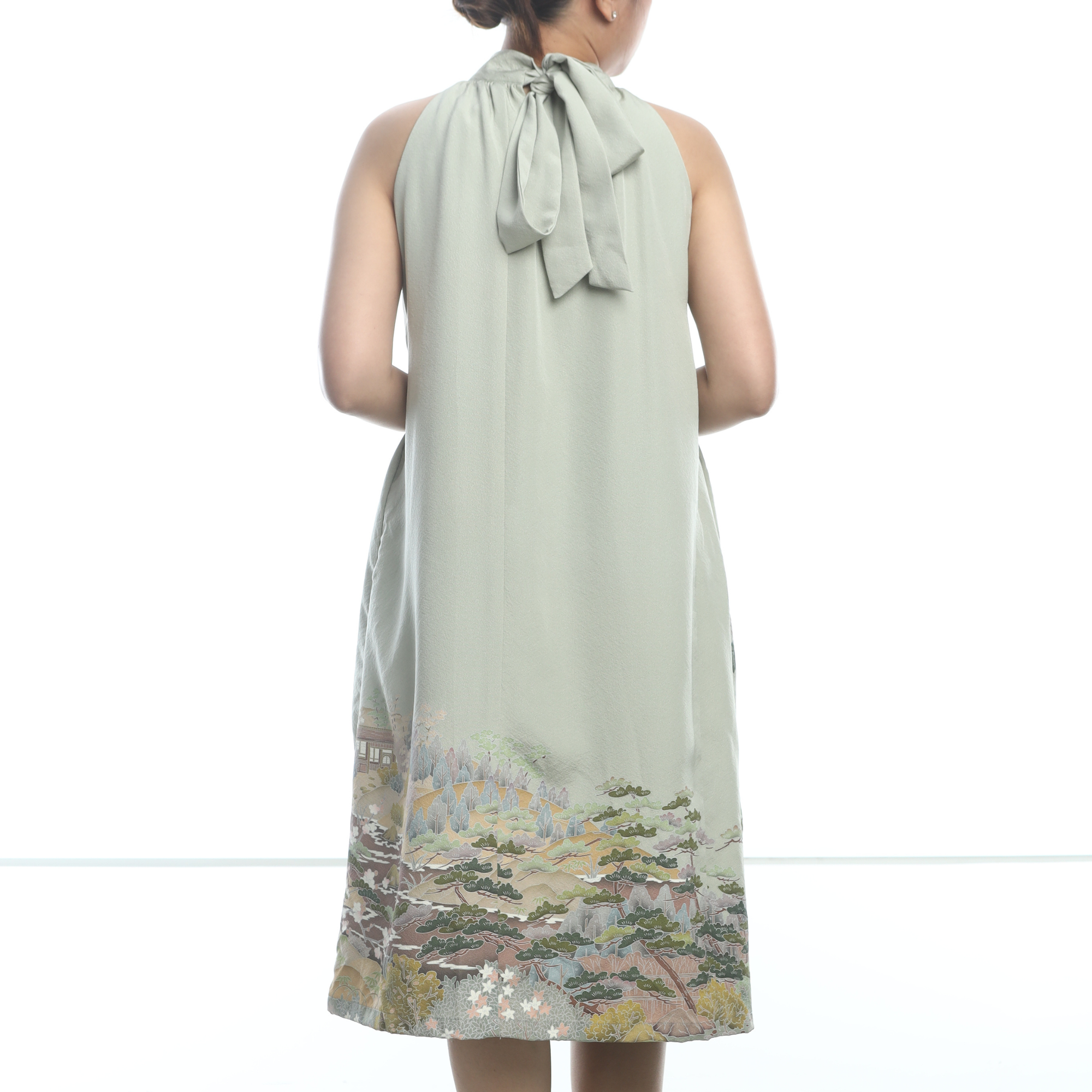 On-hand: Halter Dress Green | HD4191 Size: MA