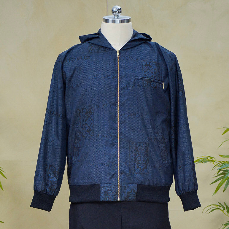 Premium On-hand: Blue Loose Fit Oshima Men's Bomber Jacket | LBJ8248| L