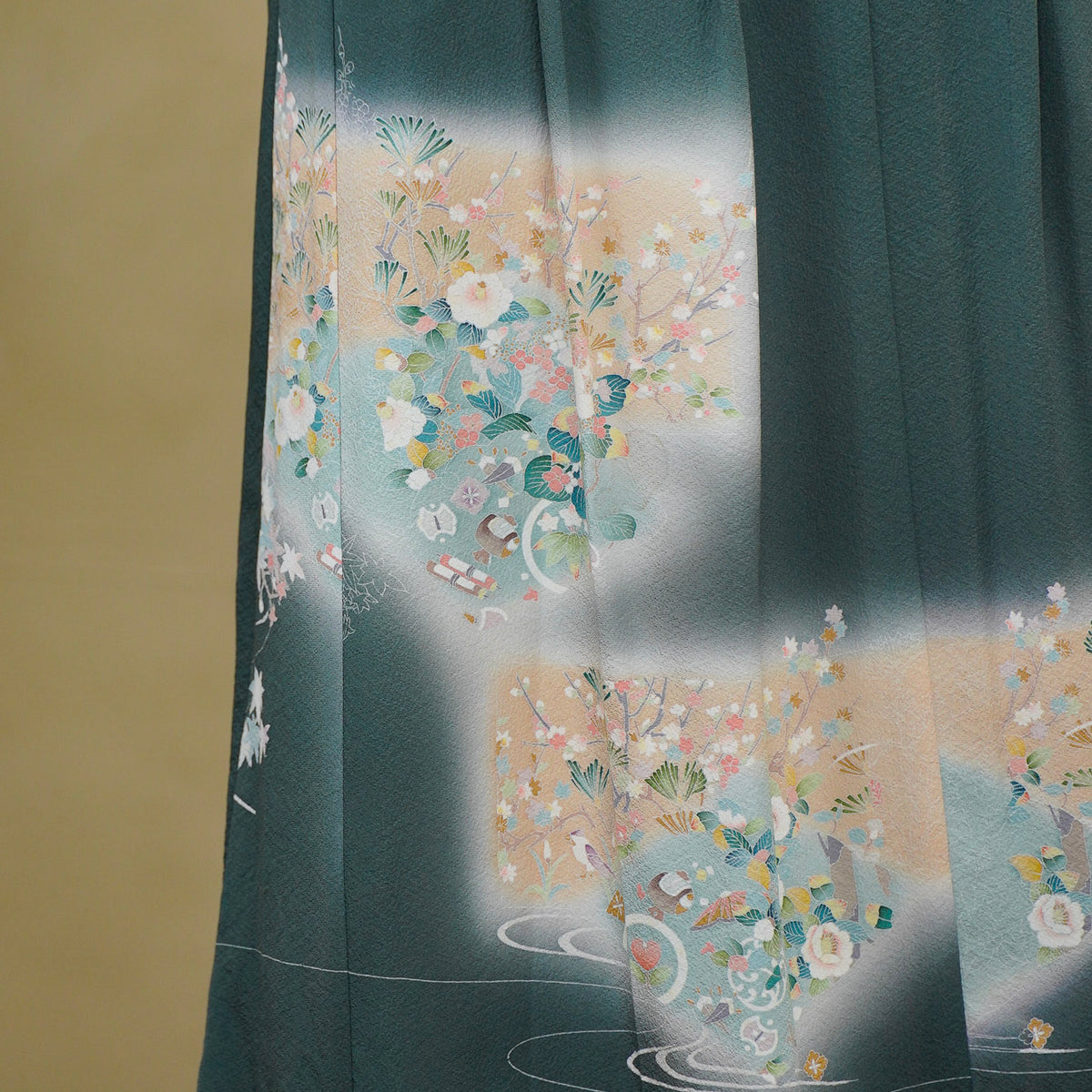 Premium On-hand: Green Hanbok Skirt | HS8187M | 2P