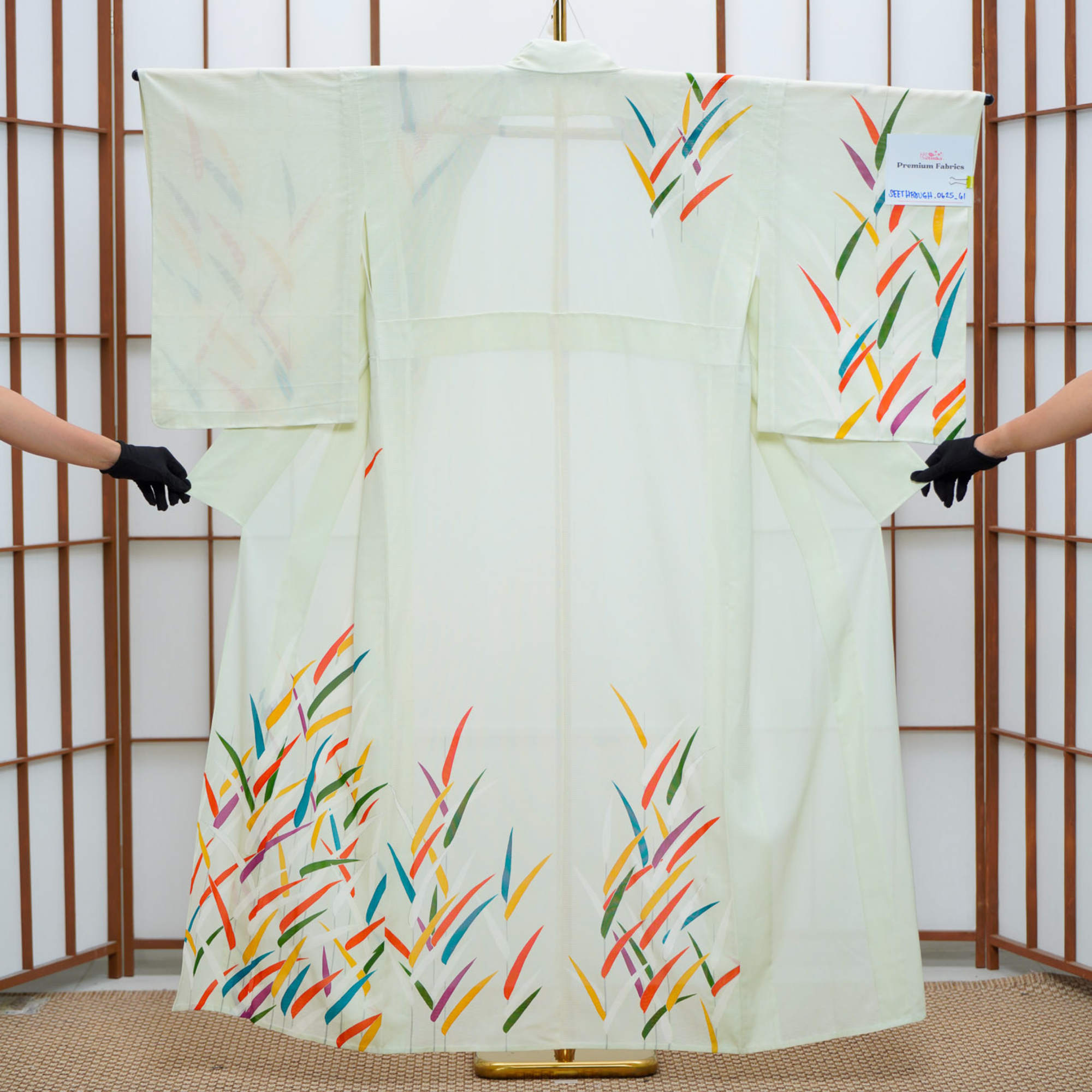 Premium Seethrough Fabric: 0625_61 | Polychrome Garden