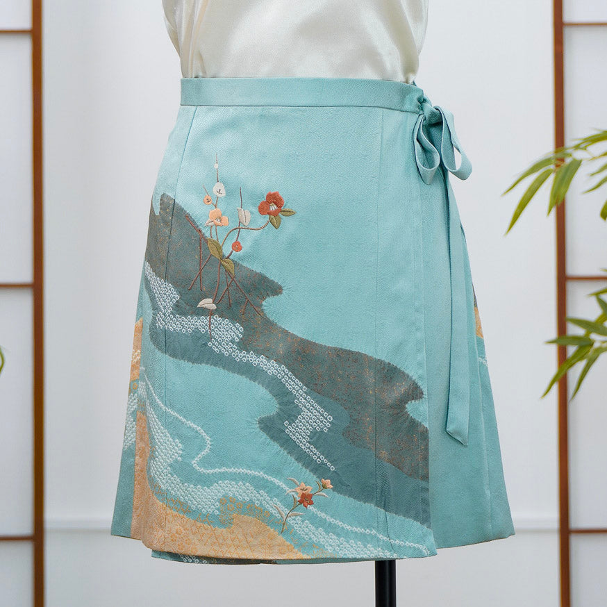 Premium On-hand: Green Summer Wrap Skirt | SWS7116 | 1T