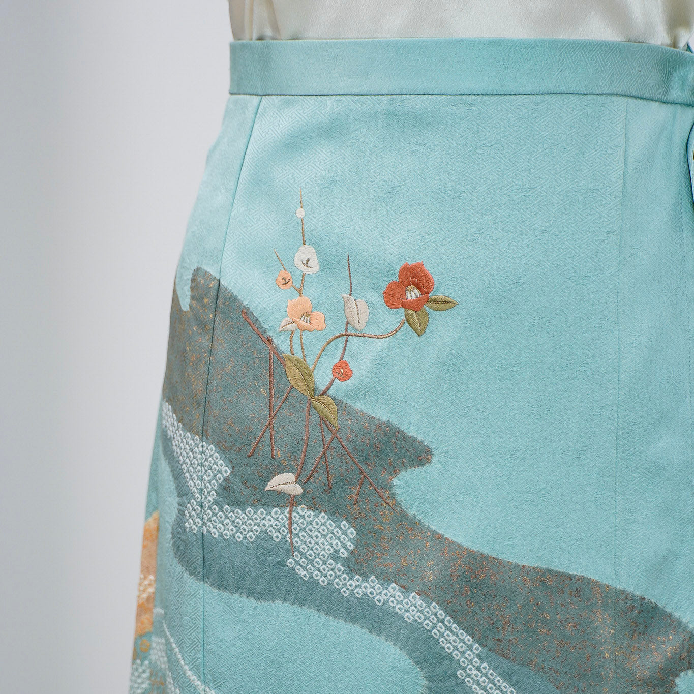 Premium On-hand: Green Summer Wrap Skirt | SWS7116 | 1T