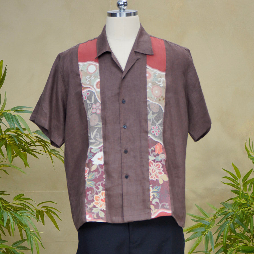 Premium On-hand: Brown Men's Linen Polo | XL | LP8439H