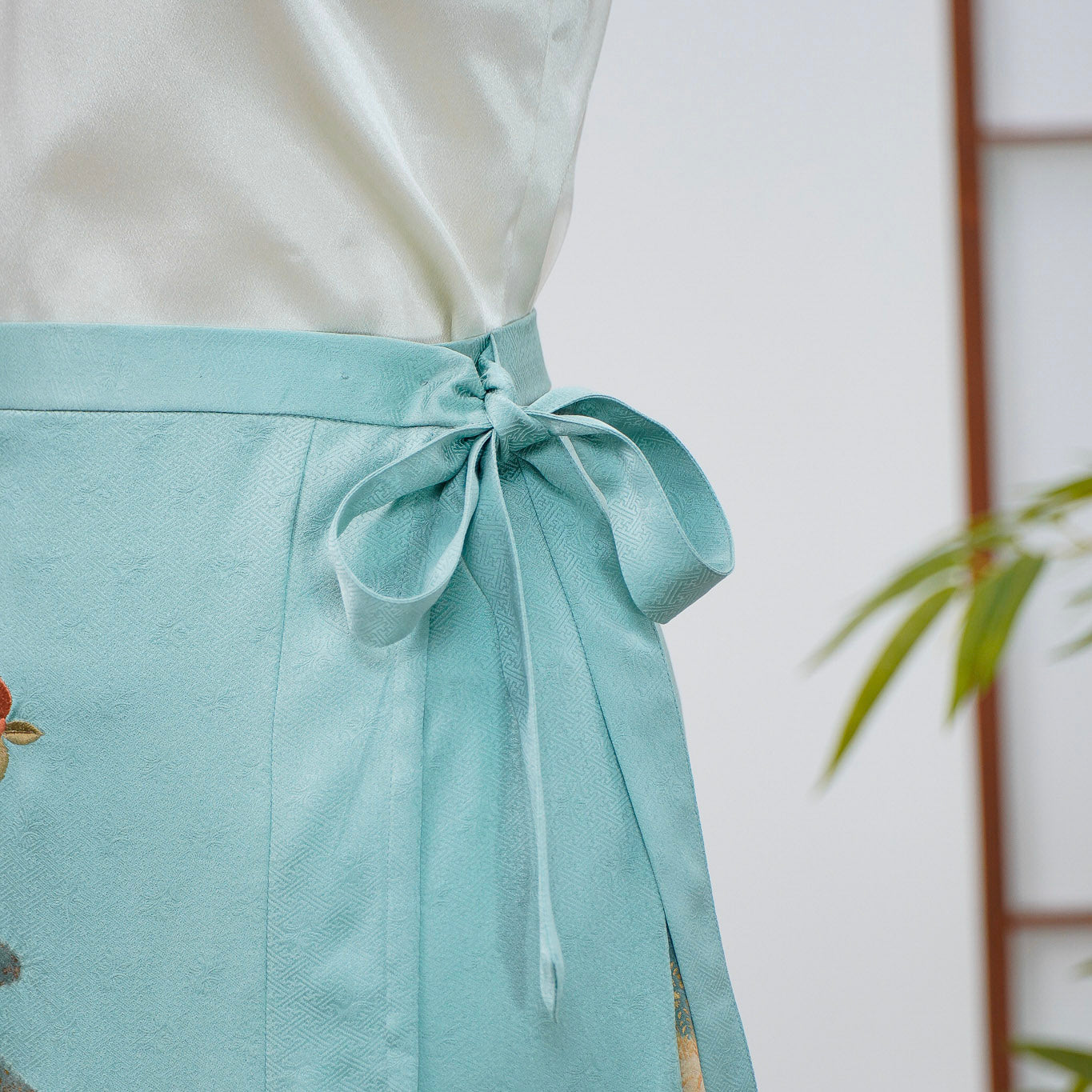 Premium On-hand: Green Summer Wrap Skirt | SWS7116 | 1T