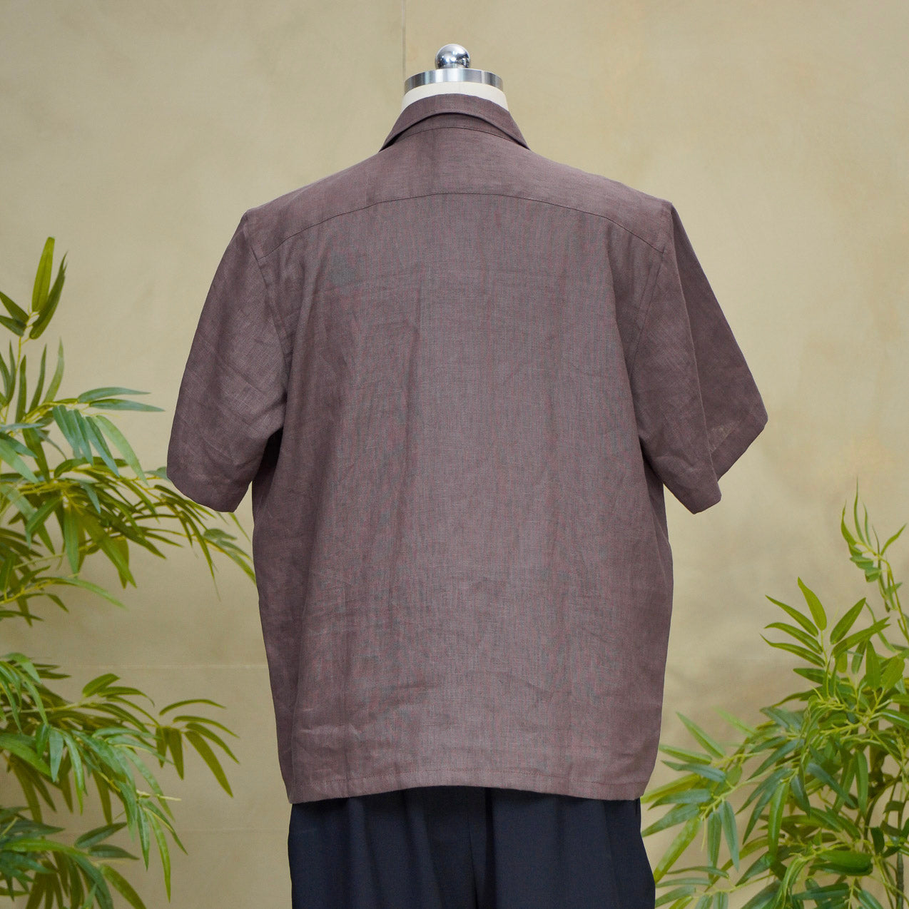 Premium On-hand: Brown Men's Linen Polo | XL | LP8439H