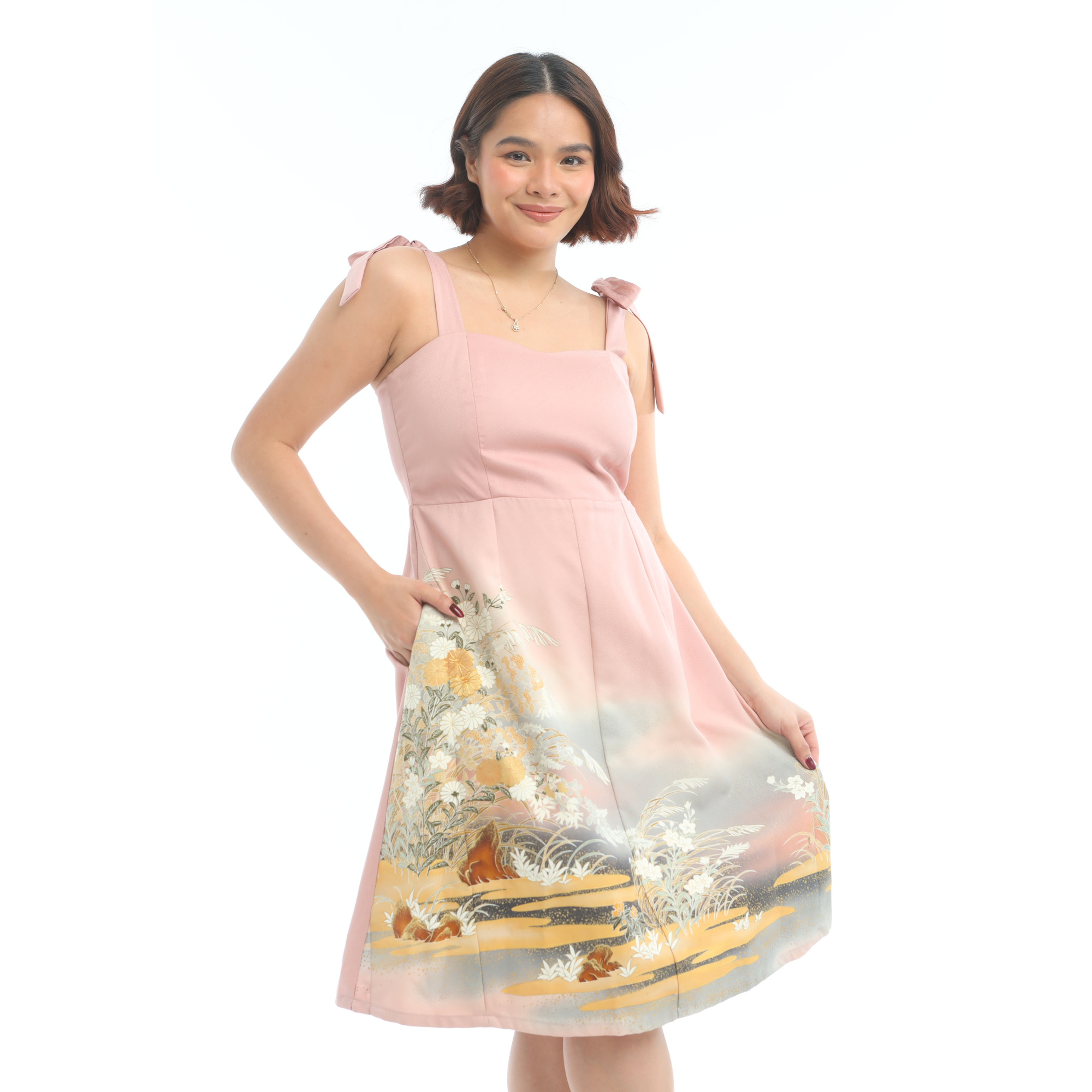 Premium On-hand item: Pink Tea Dress | 2B | TD5313