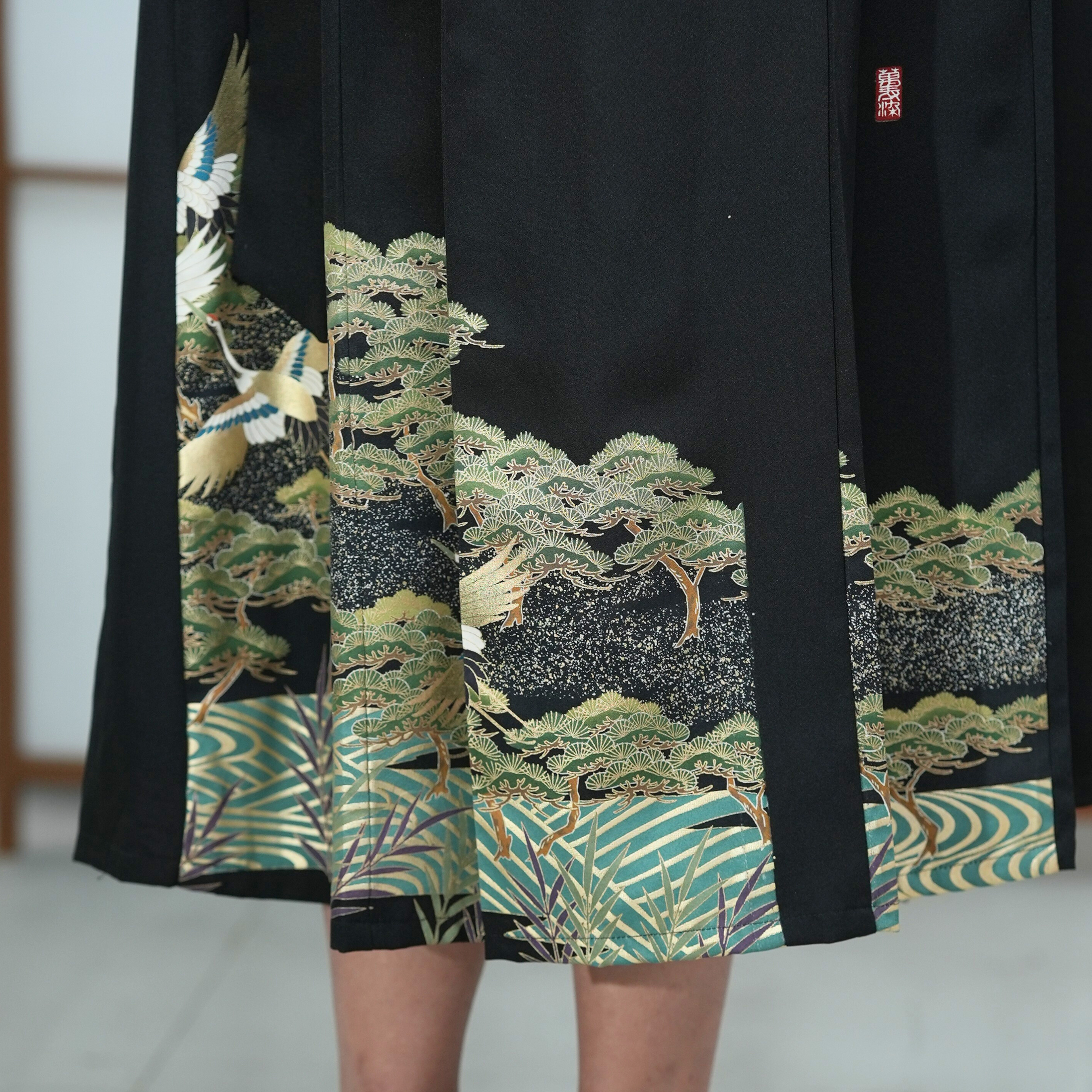 Premium On-hand: Black Hanbok Skirt | 1P | HS6952M