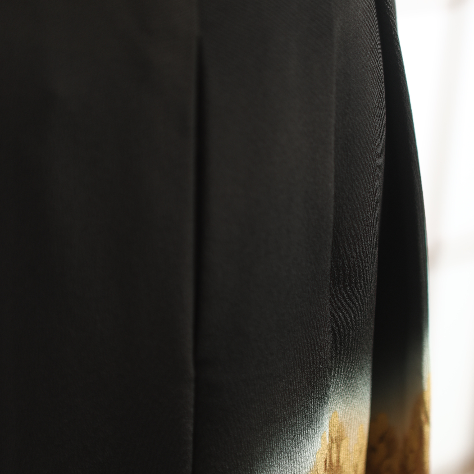 Premium On-hand: Black Hanbok skirt | HS7086 | 2P (rice pattern!)