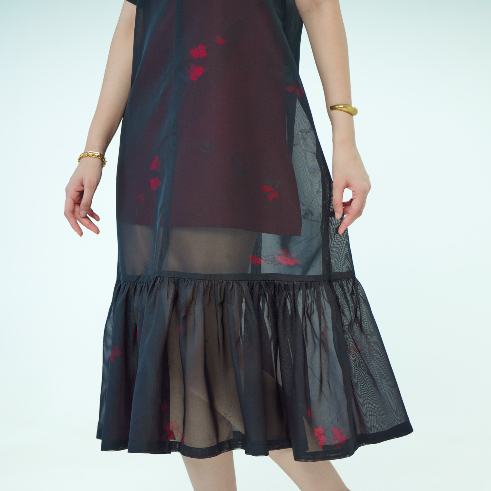 On-hand item: Black See-through Overlay Dress