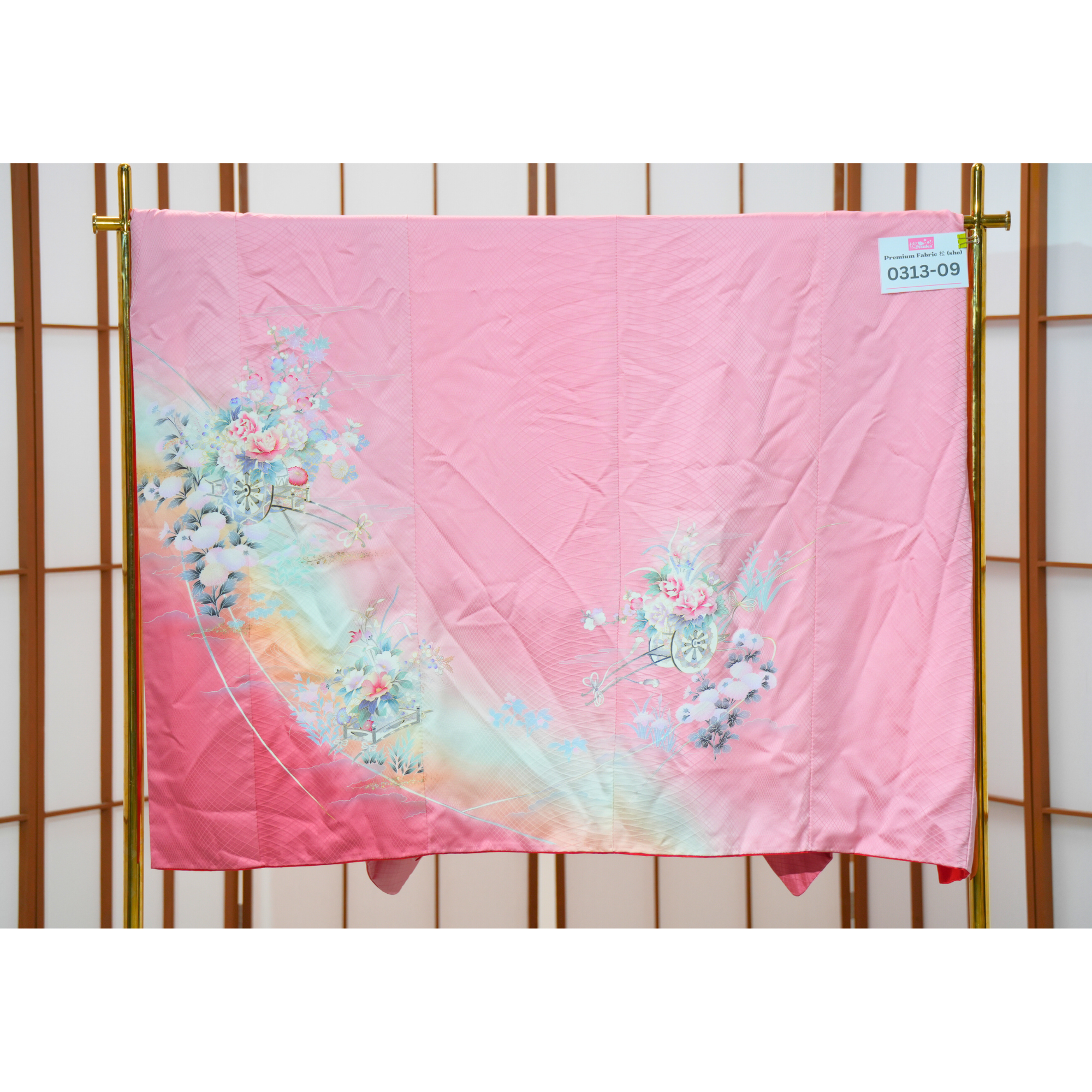 Chiku Fabric: 0313-9 Soft pink bloom