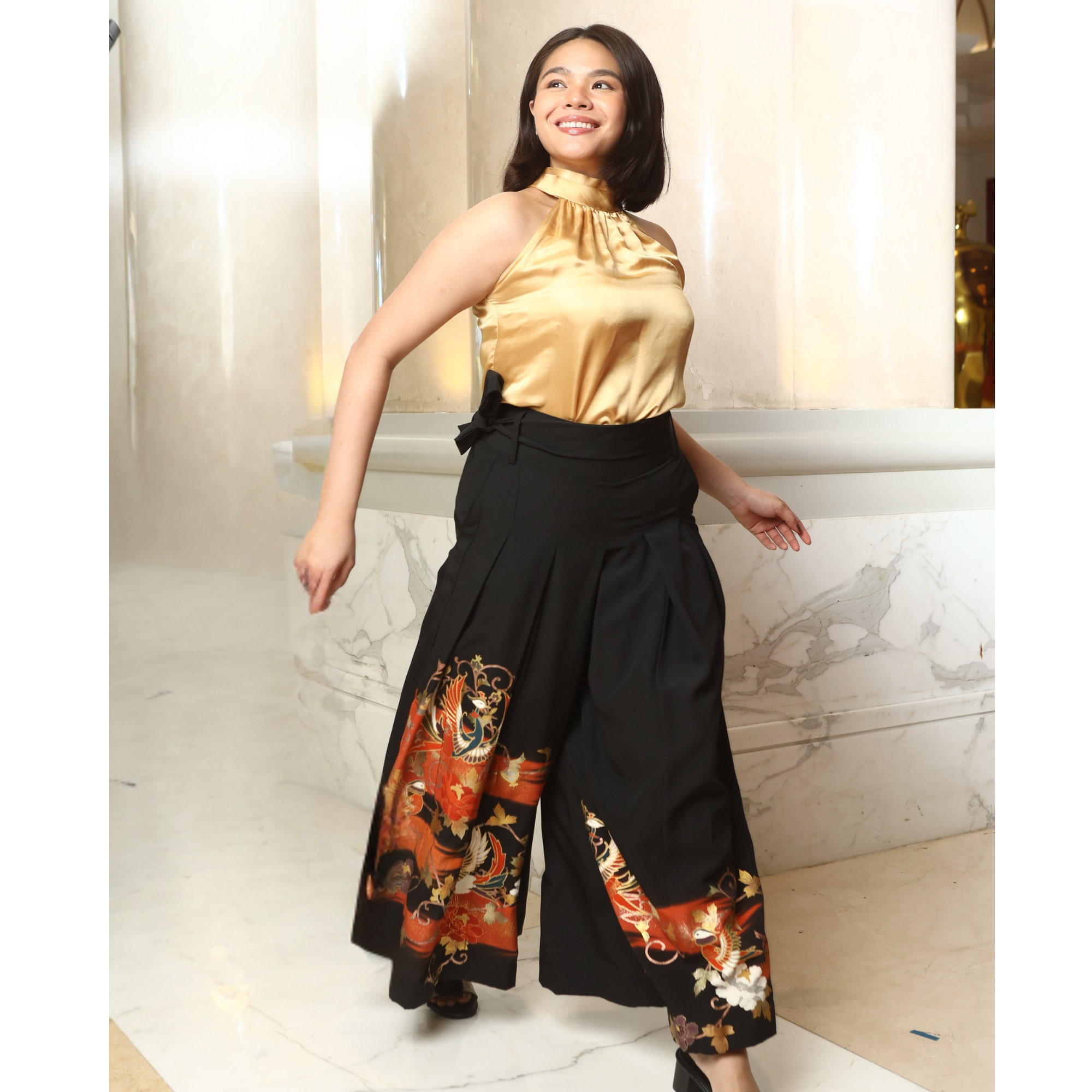 Premium On-hand: Black Hakama Pants | HKP4720M | L