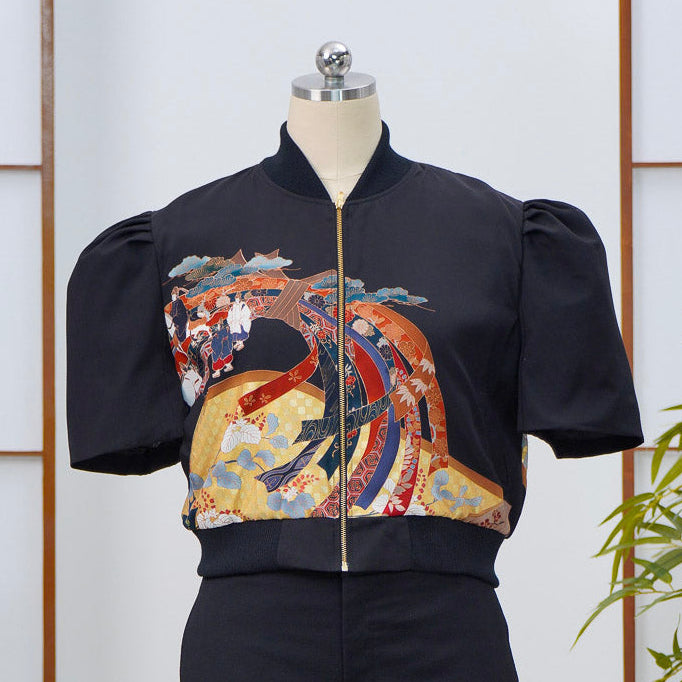 On-hand item: Filipiniana Bomber Jacket| Black | FBJ4772 | XL