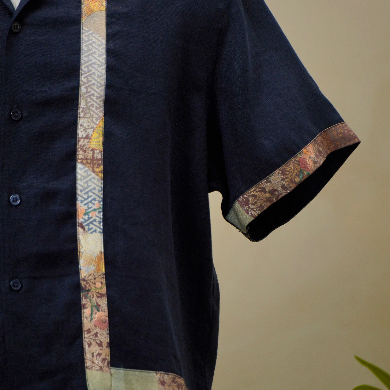 Premium On-hand: Black Men's Linen Polo | Large | LP7220H