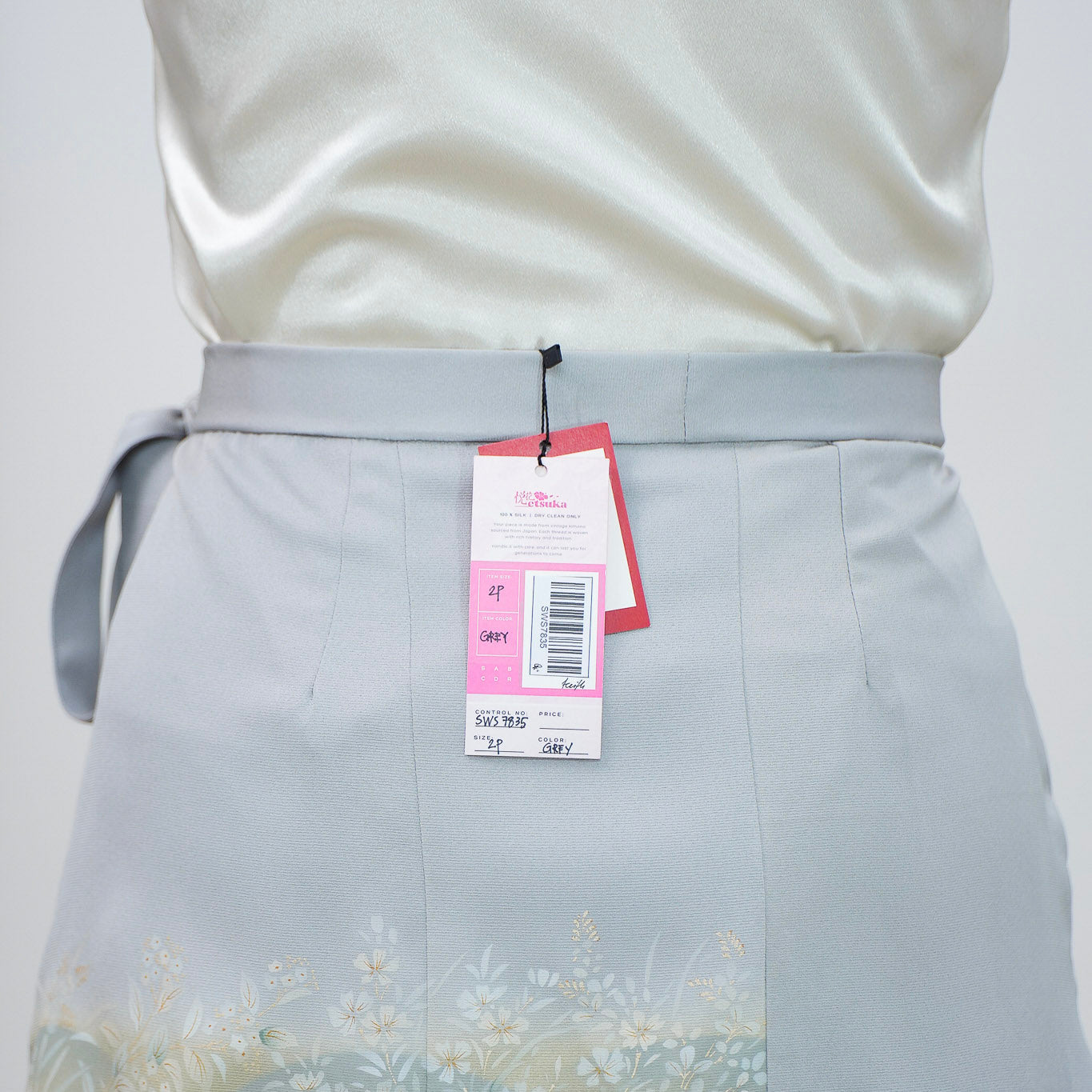 Premium On-hand: Gray Summer Wrap Skirt | SWS7835 | 2P