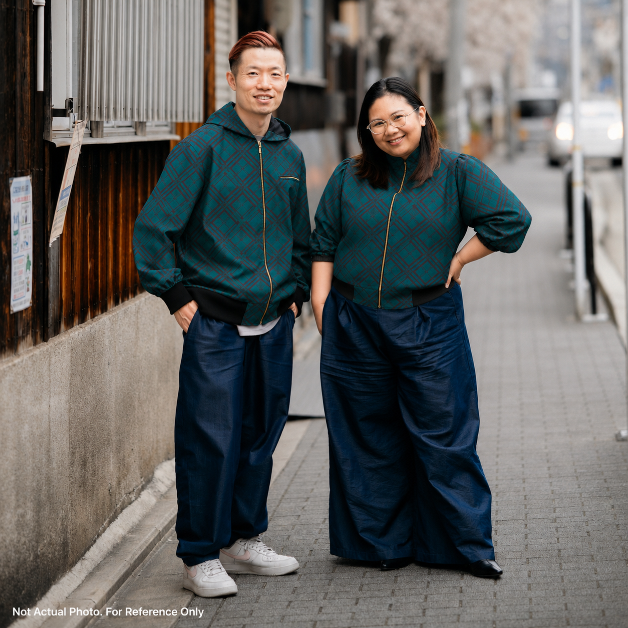Premium Oshima Fabric: 0625_49 | Emerald Plaid