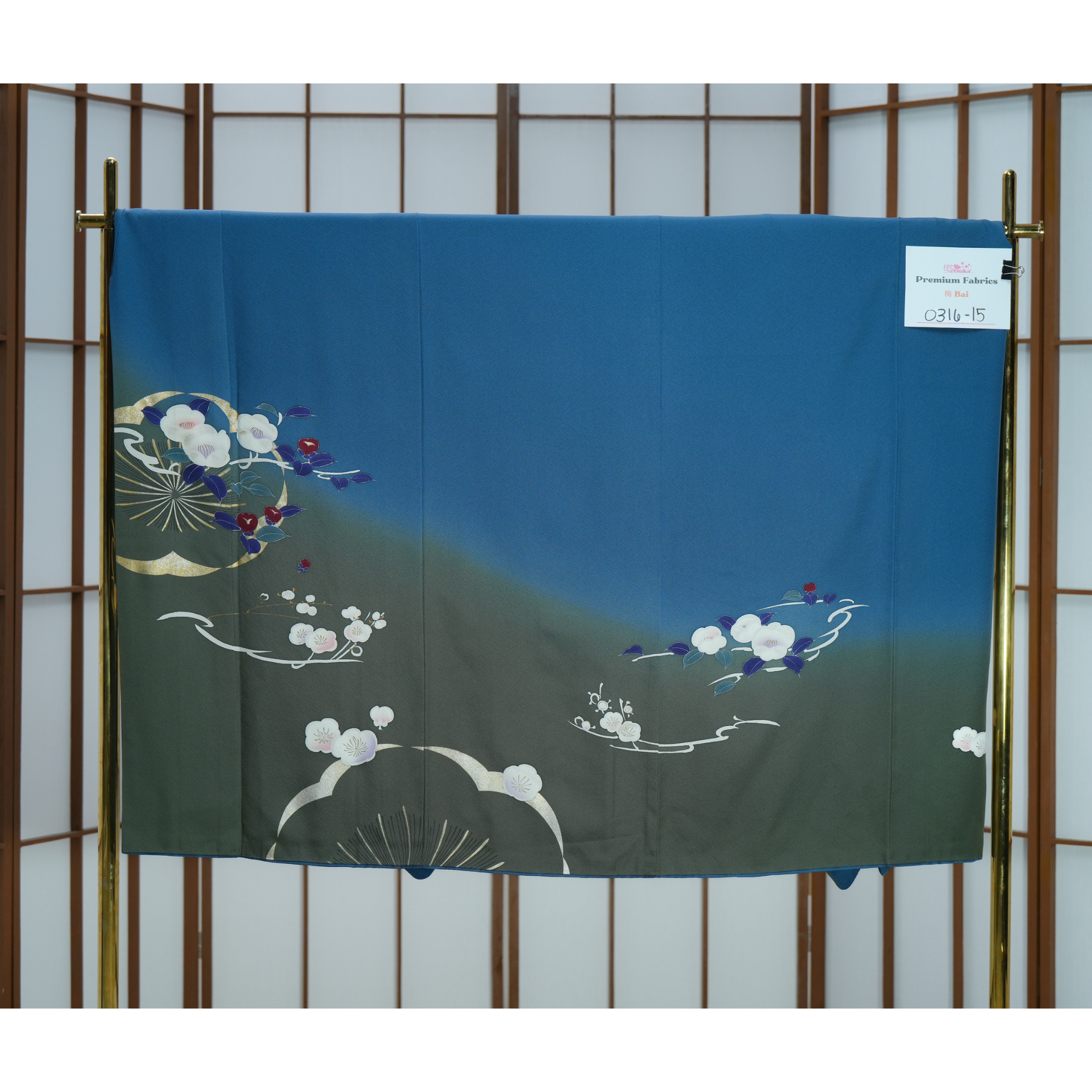 Bai Fabric: 0316- 15 Cerulean Blue (UNIQUE COLOR!)