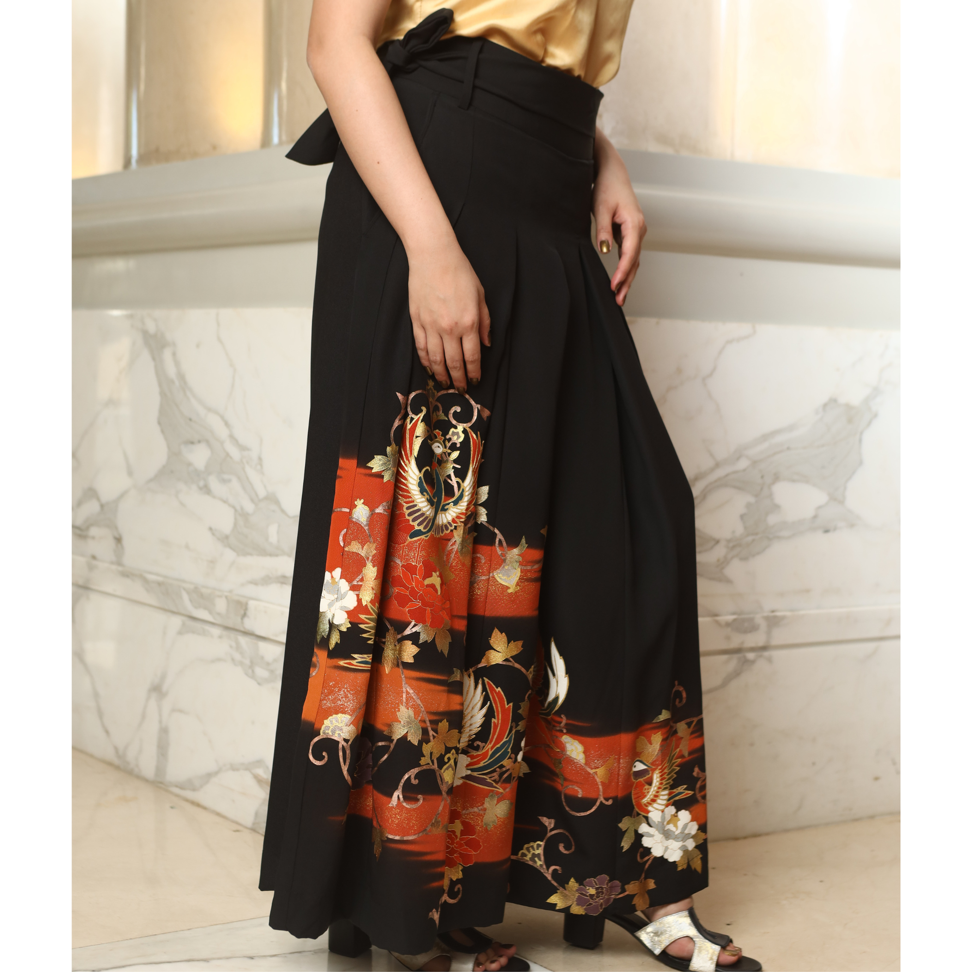 Premium On-hand: Black Hakama Pants | HKP4720M | L