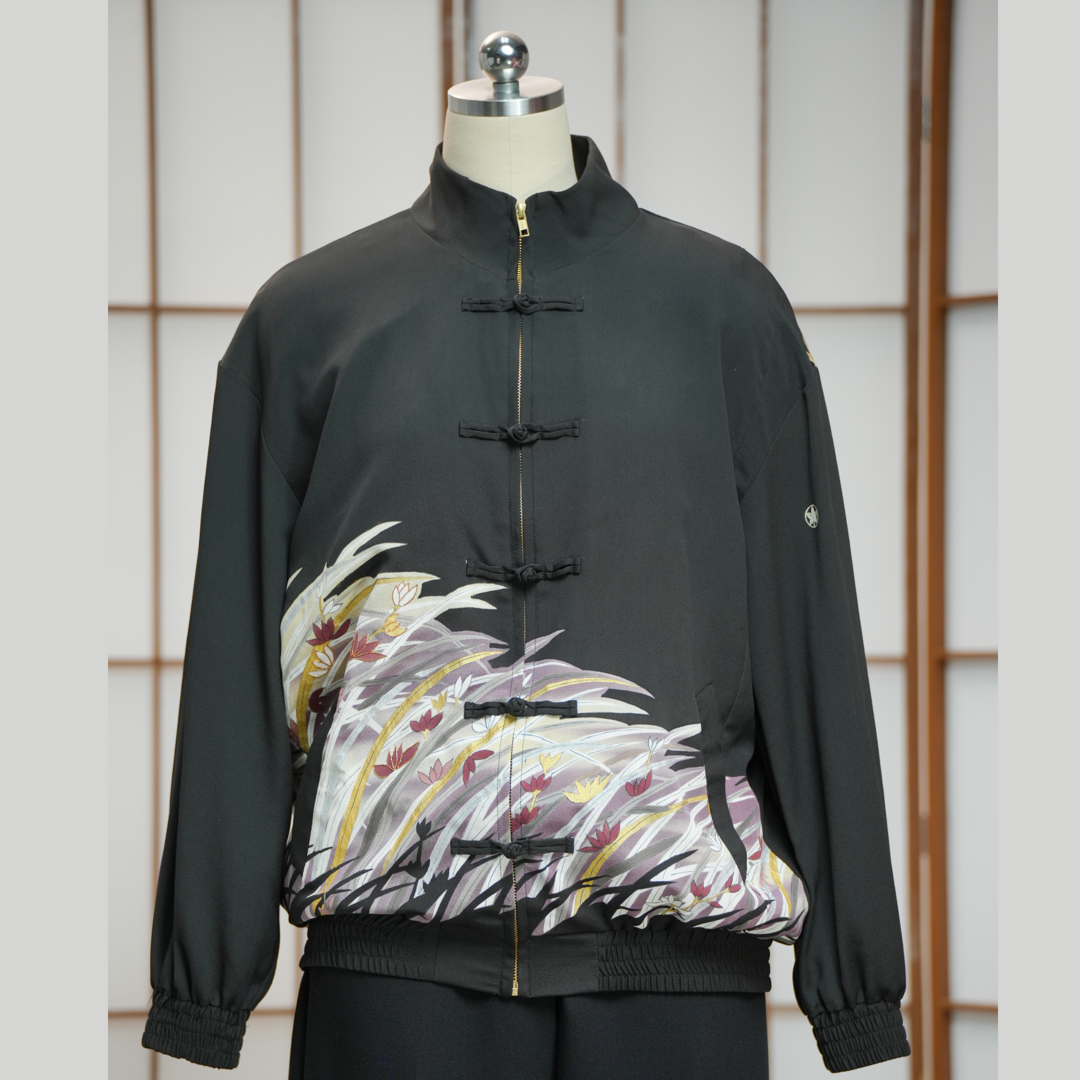 Premium On-hand: Black Chinese Knot Jacket | CKJ7370M | XL (Men)