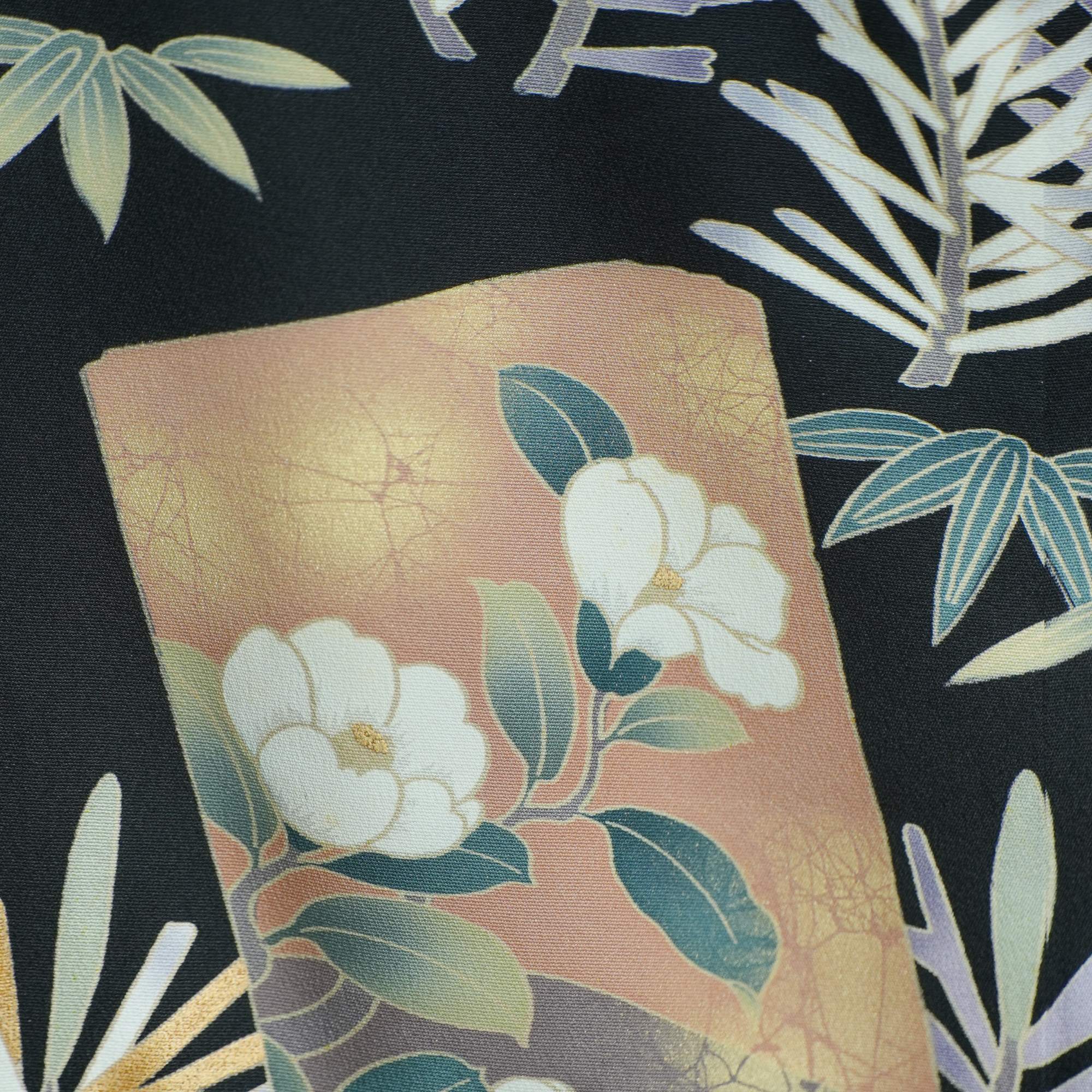 Chiku Fabric: 0316-22 - Black