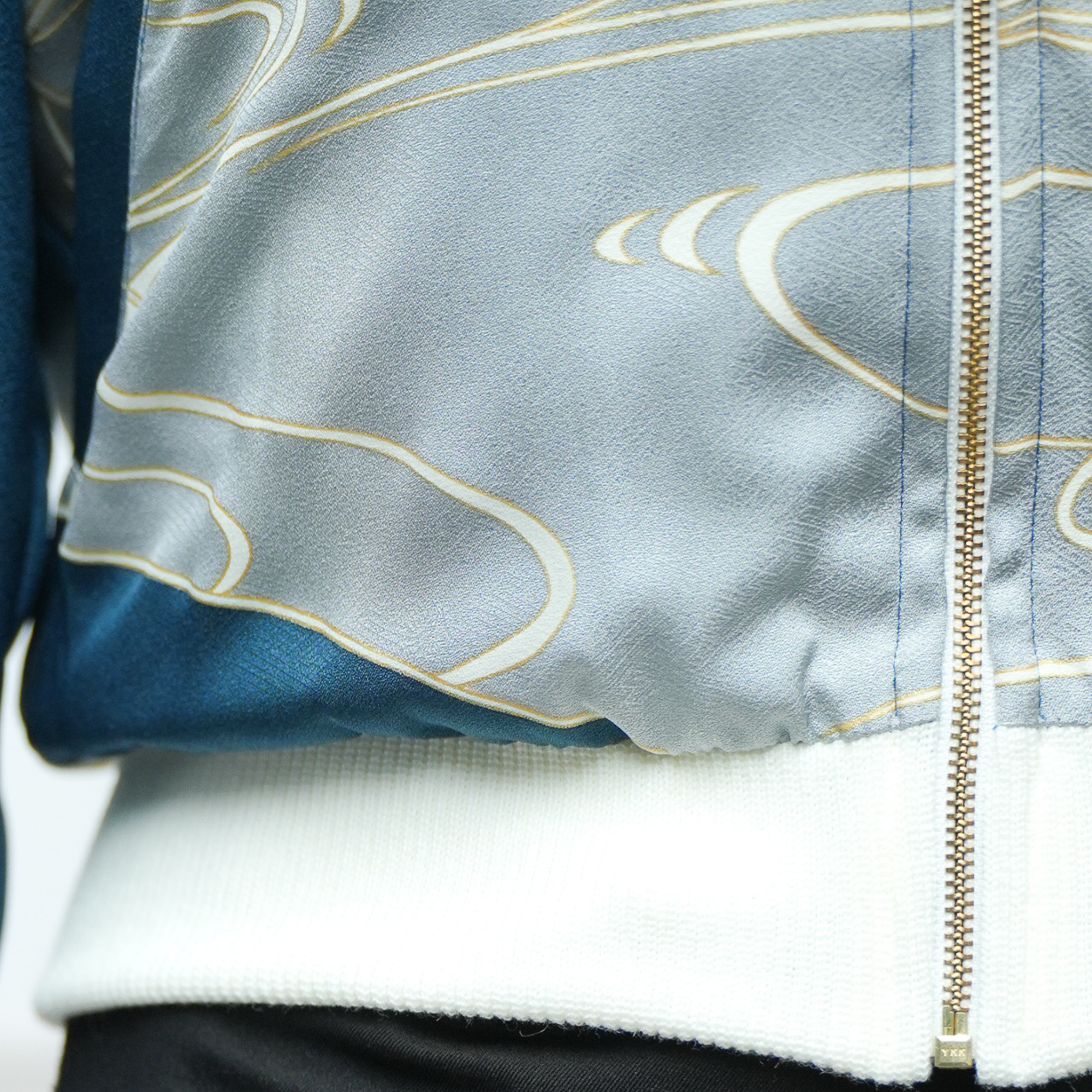 Premium On-hand: Blue Bomber Jacket with Hoodie | MB | BJH7290M