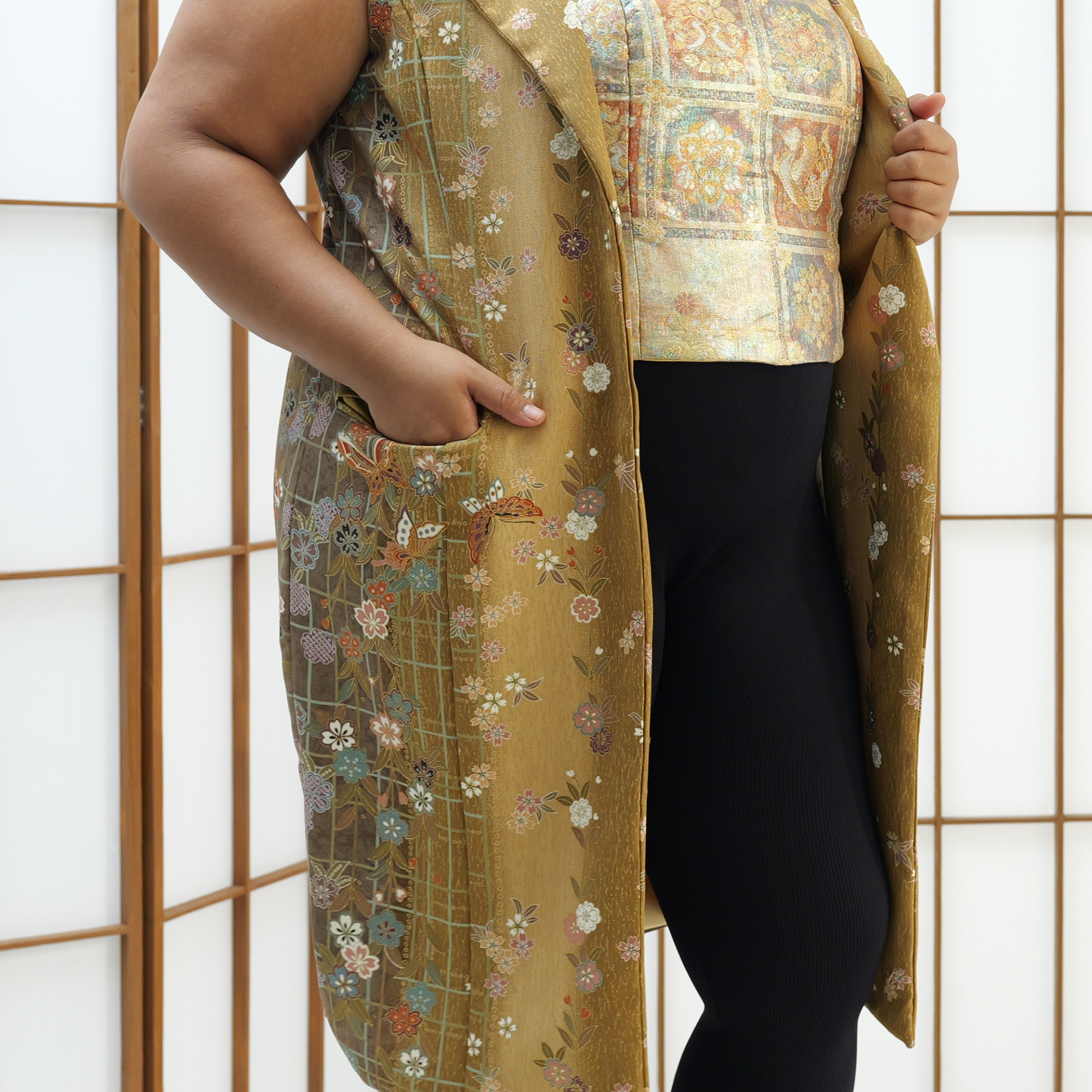Premium On-hand: Sleeveless Suit Midi | NSSM4723A | XL