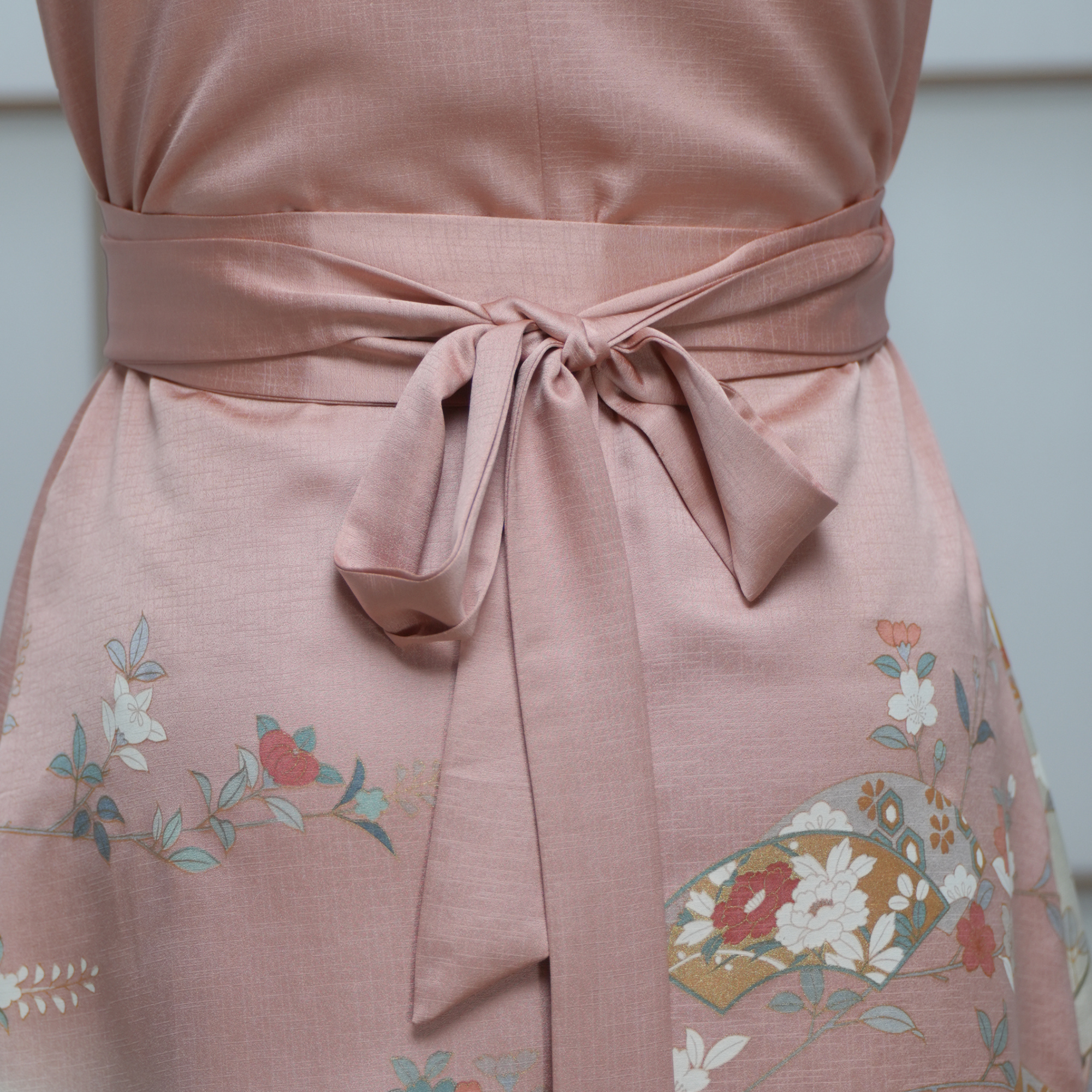 Premium On-hand: Pink Wrap Dress with Sleeves | SWD6812 | 2B
