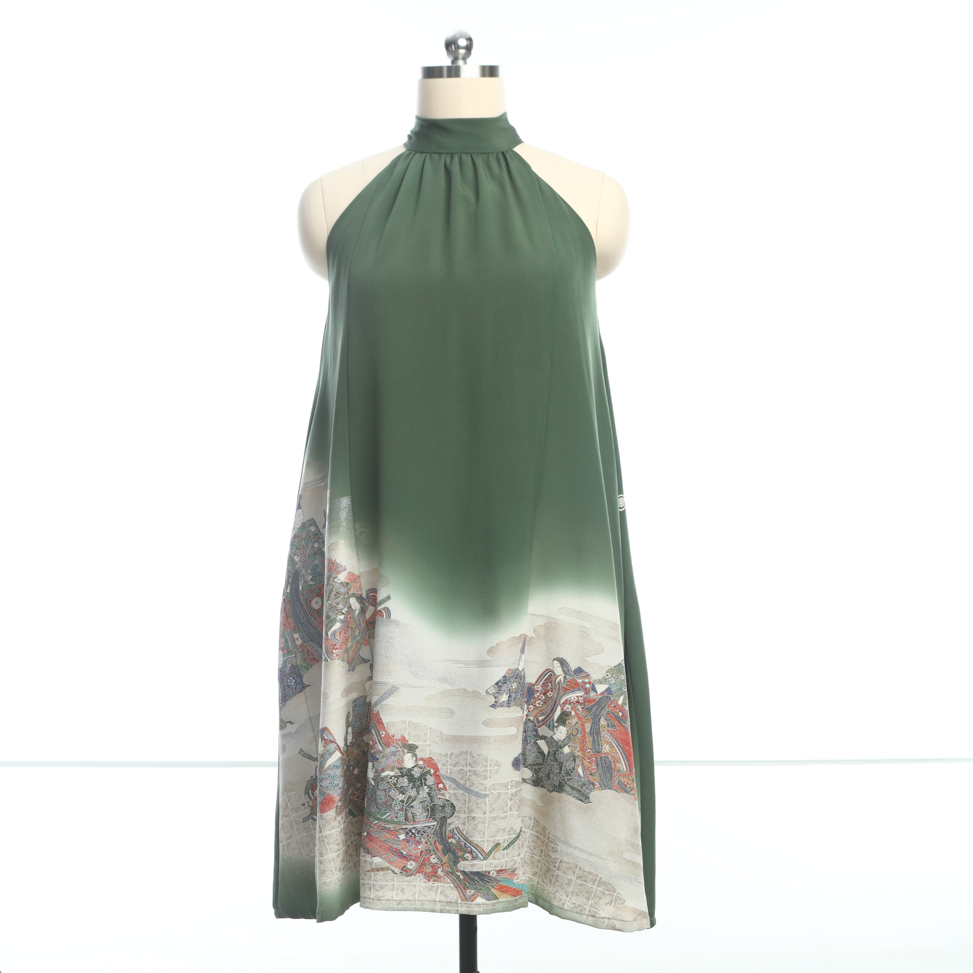 On-hand: Halter Dress Green | HD4409 Size: XLA