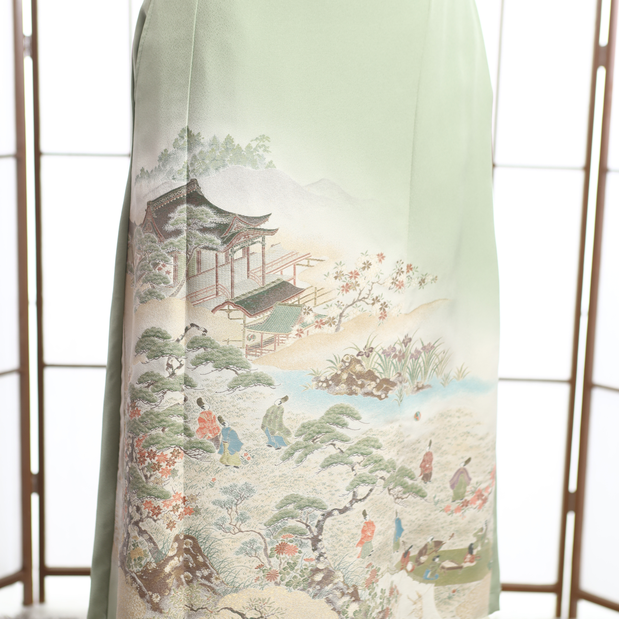 Premium On-hand: Green Wrap Skirt | WS7139M | 2P