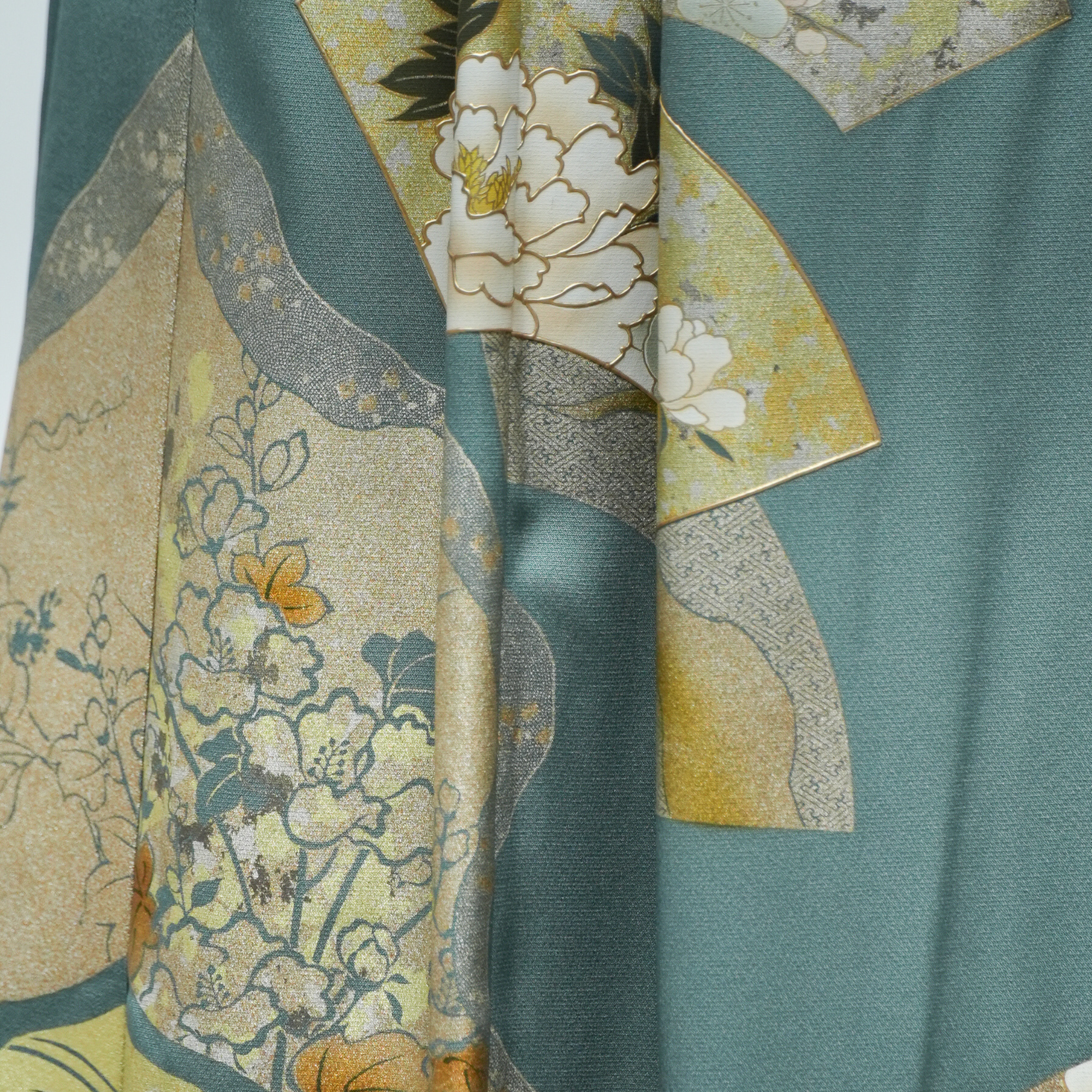 Premium On-hand: Emerald color Hanbok Skirt | HS7082 | 2P