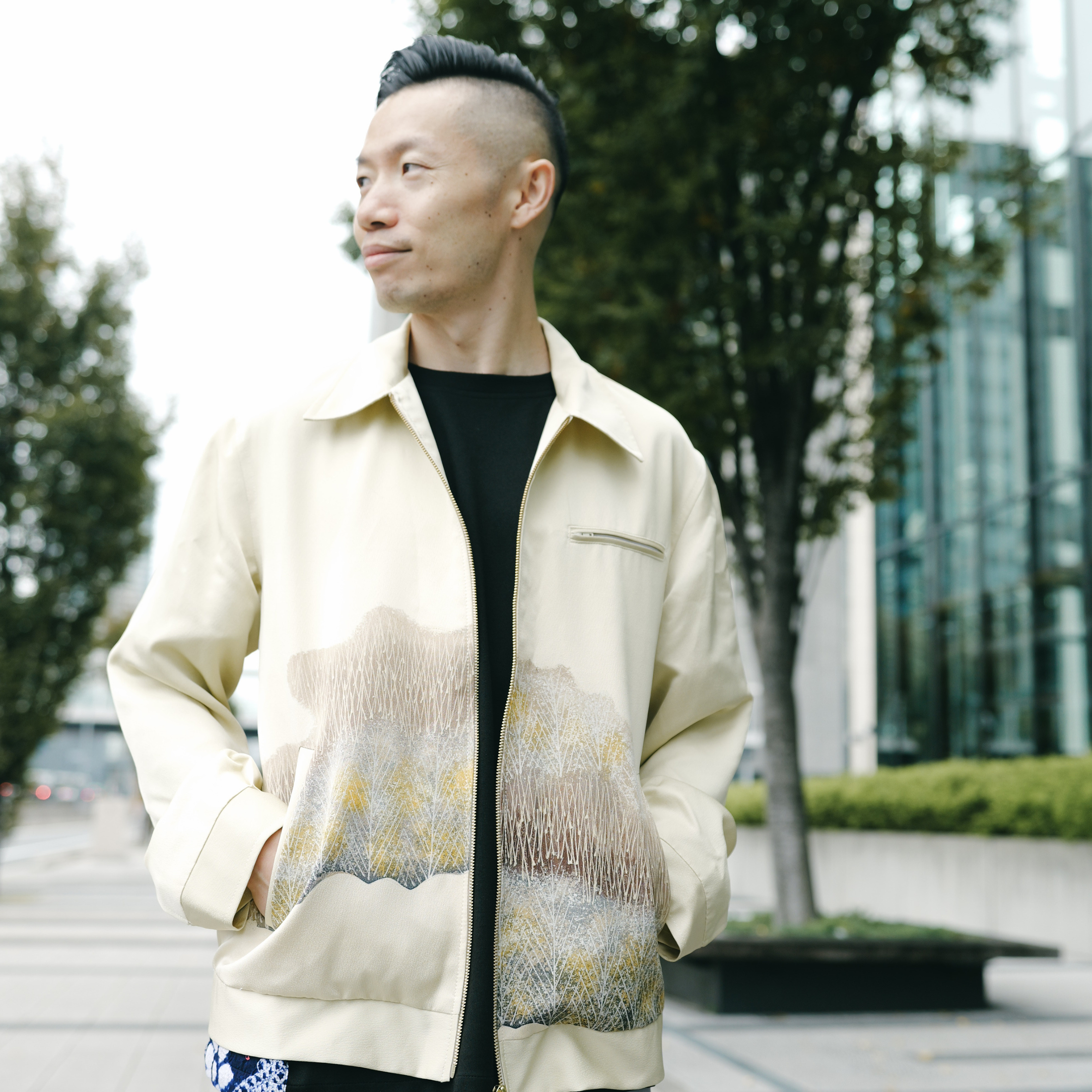 On-hand item: Zipped Up Short Jacket Cream | SHIP in 1-3 weeks