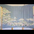 Load image into Gallery viewer, Sakura Collection Fabric: AP9-01 Teal Islands with Sakura
