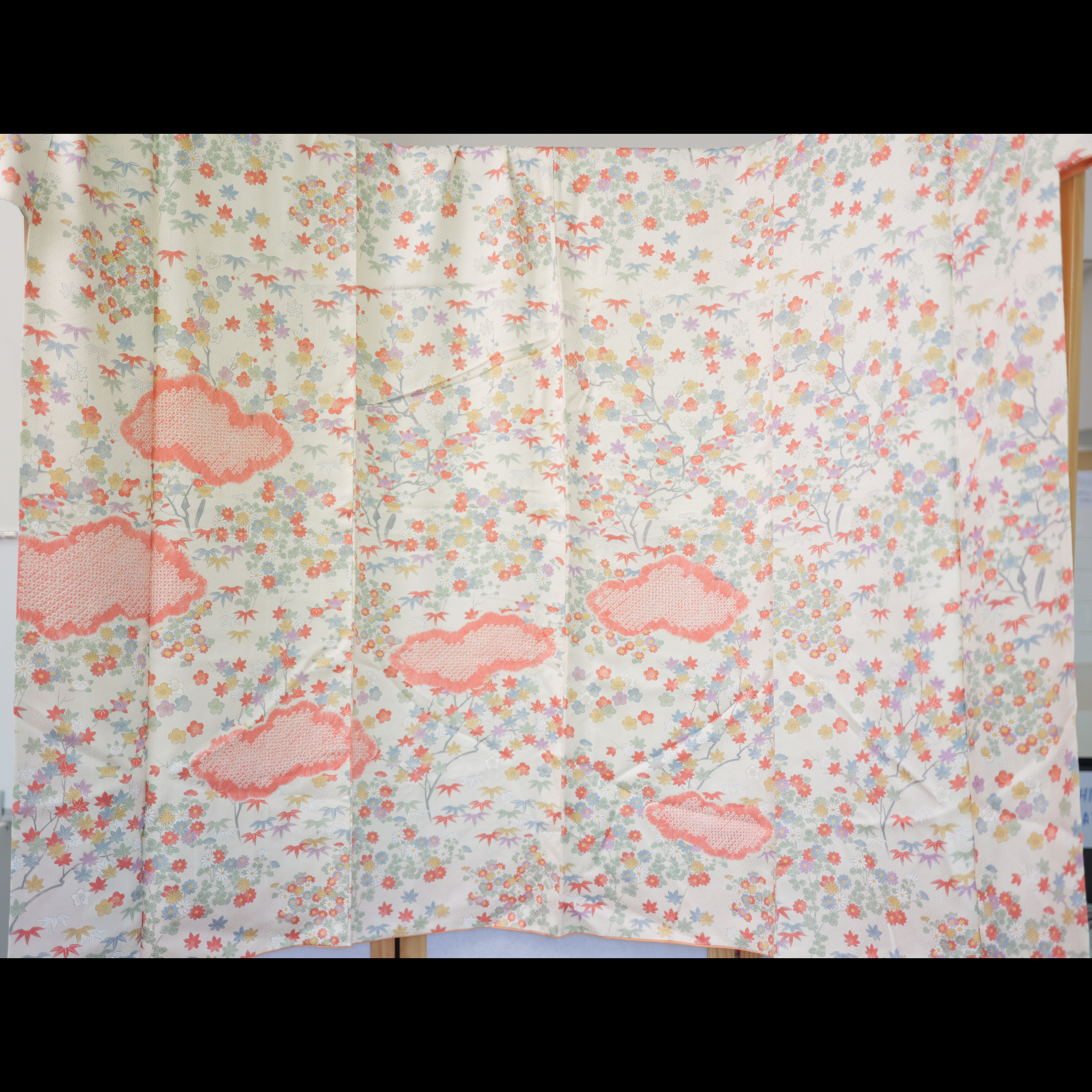 NALB (No Art Left Behind) Fabric:  AP9-04 Multicolored Florals with Pink Clouds