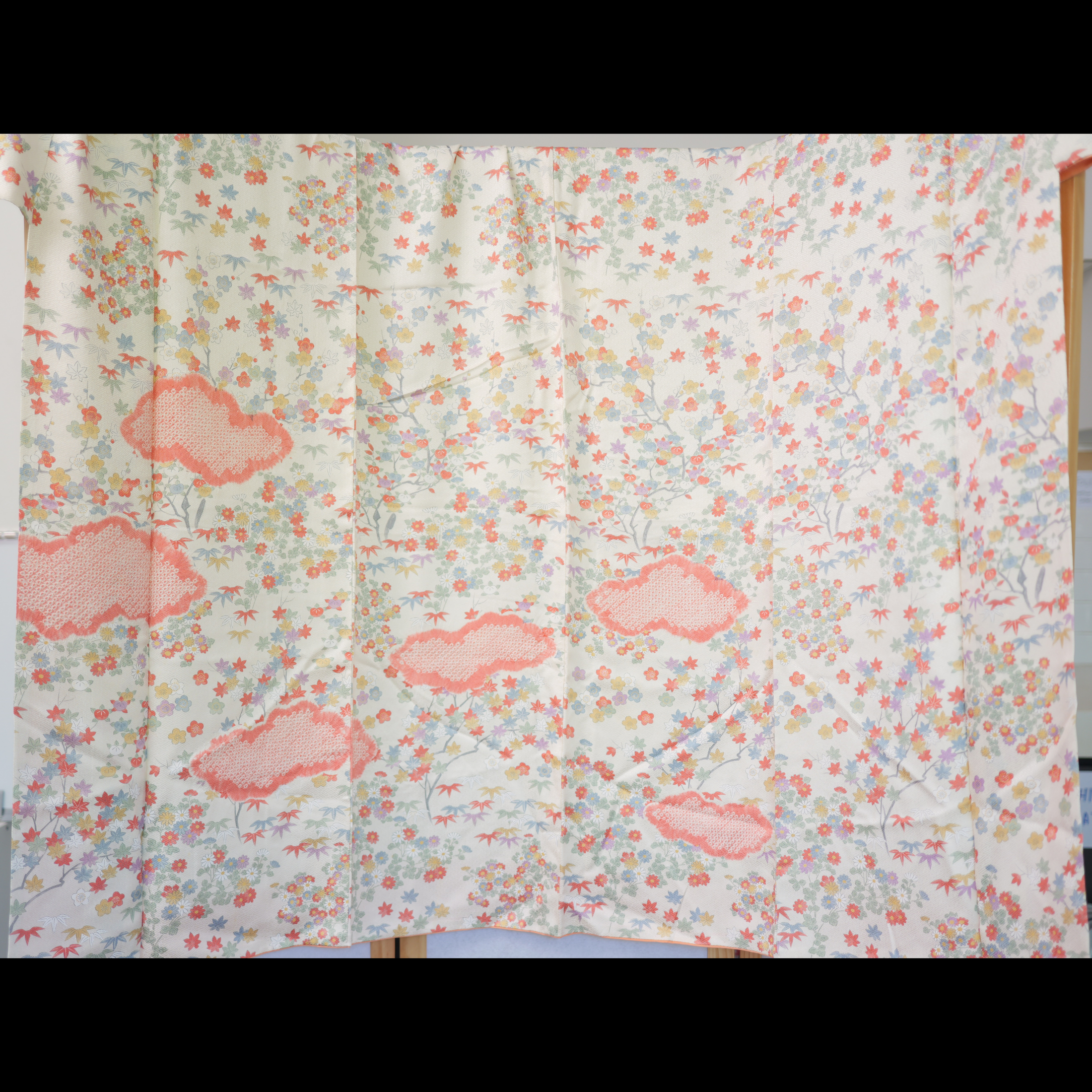 NALB (No Art Left Behind) Fabric:  AP9-04 Multicolored Florals with Pink Clouds