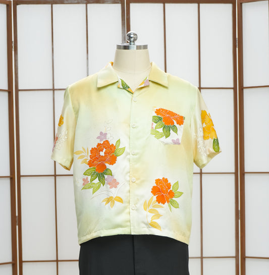 On-hand: Cream Aloha shirt | L | AS7475M