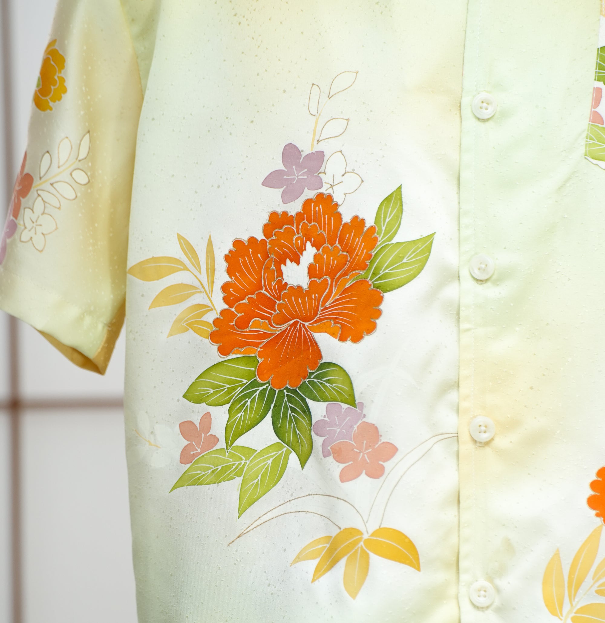 On-hand: Cream Aloha shirt | L | AS7475M