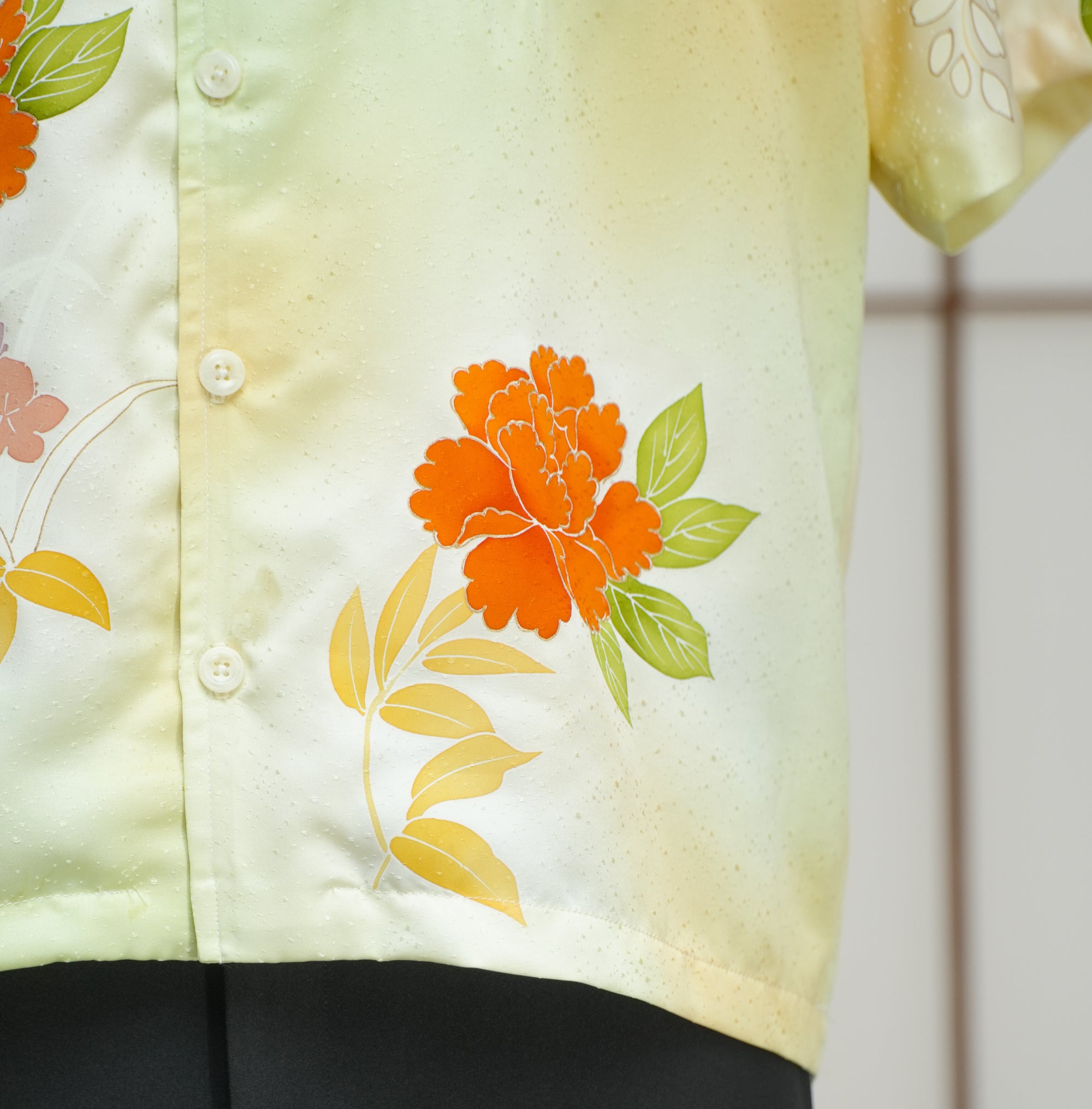 On-hand: Cream Aloha shirt | L | AS7475M