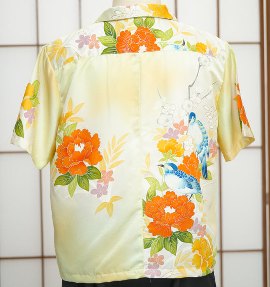 On-hand: Cream Aloha shirt | L | AS7475M