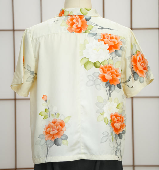 On-hand: Cream Aloha shirt | L | AS7474M