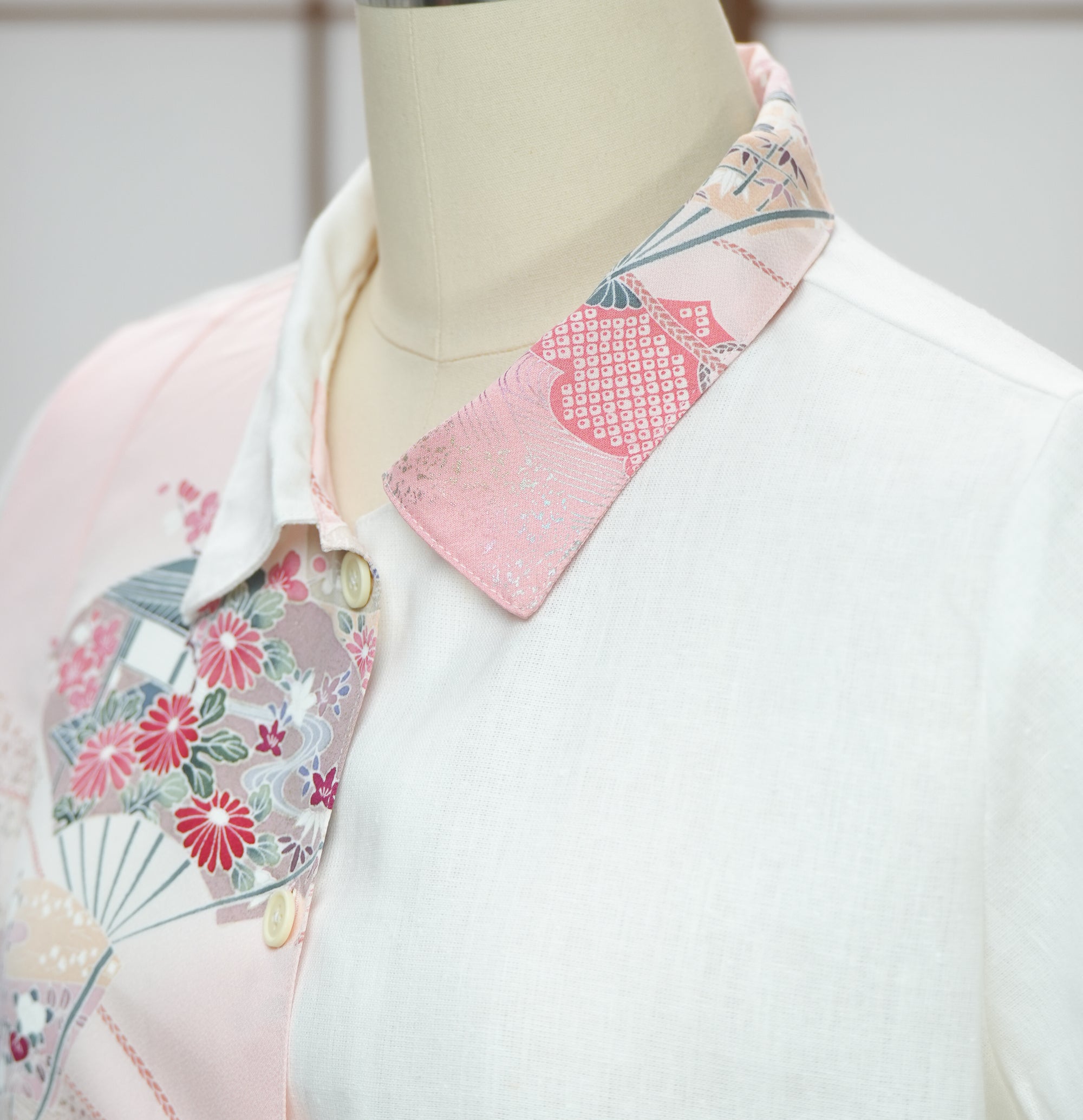 On-hand: Linen Cropped Polo | HPP7481A | Pink (L)