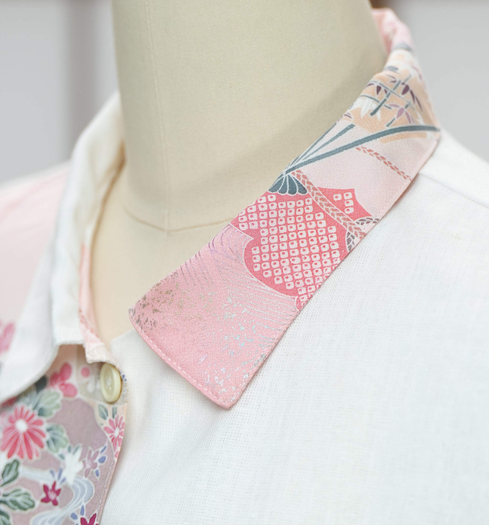 On-hand: Linen Cropped Polo | HPP7481A | Pink (L)