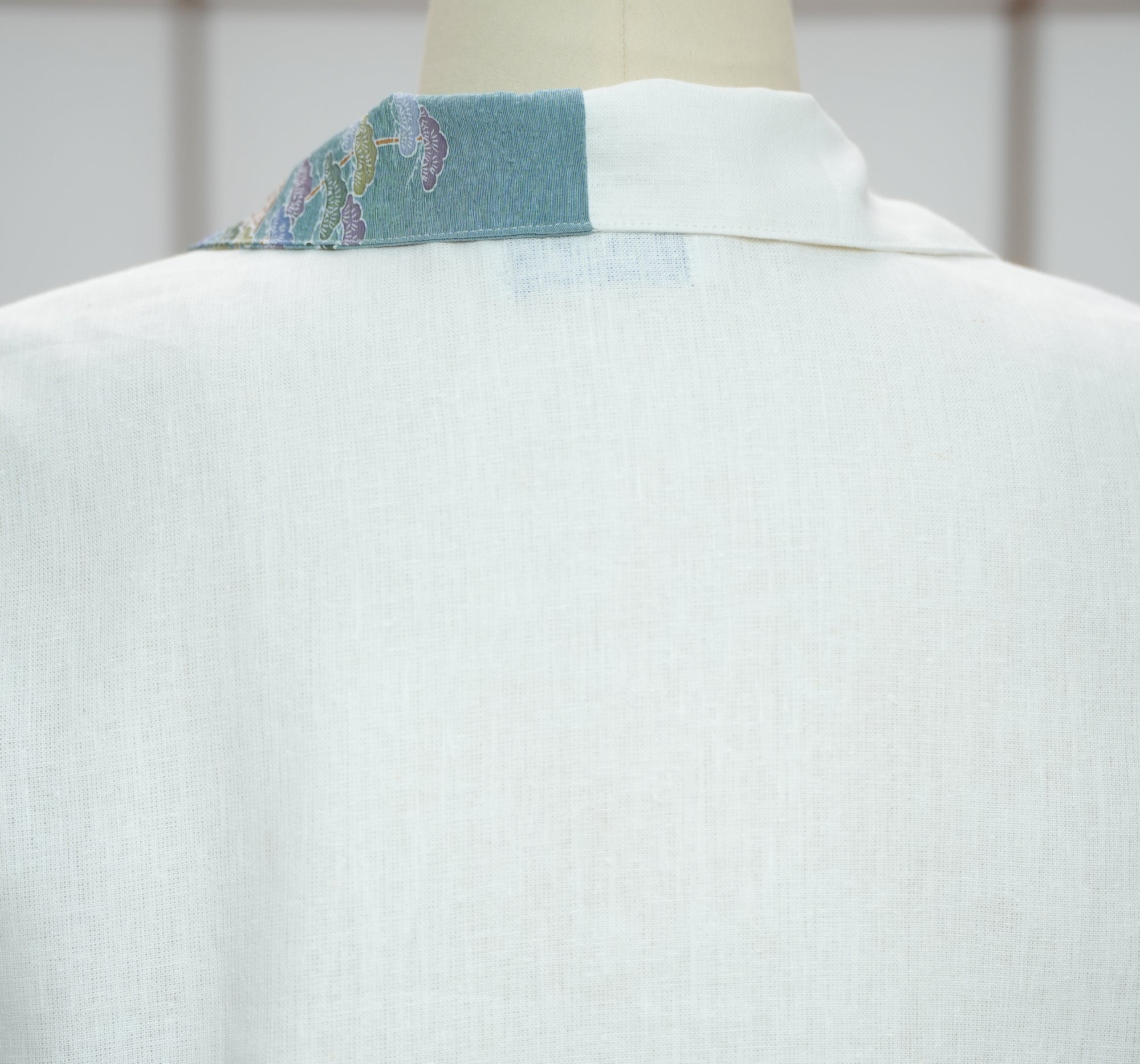 On-hand: Linen Cropped Polo | HPP7480A | Blue (L)