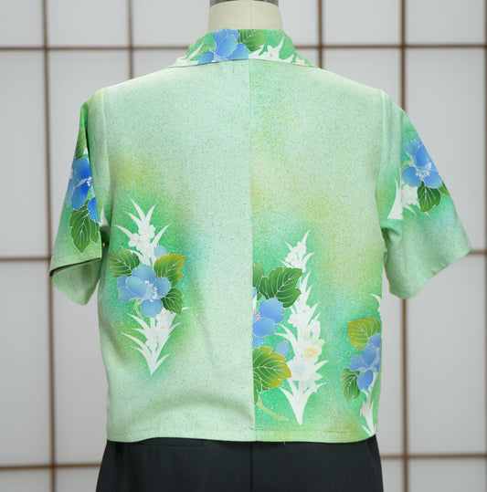 On-hand: Women's Aloha Shirt | WAS7479 | Green (L)